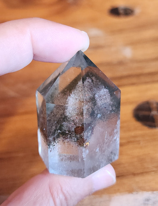 Lodolite Point AAA Garden Quartz
