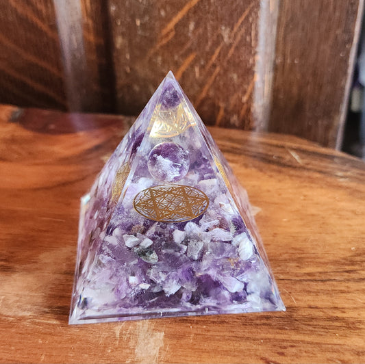 Amethyst Hexagram Orgonite