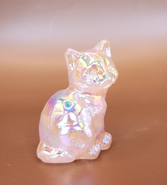 Aura Rose Quartz Cat