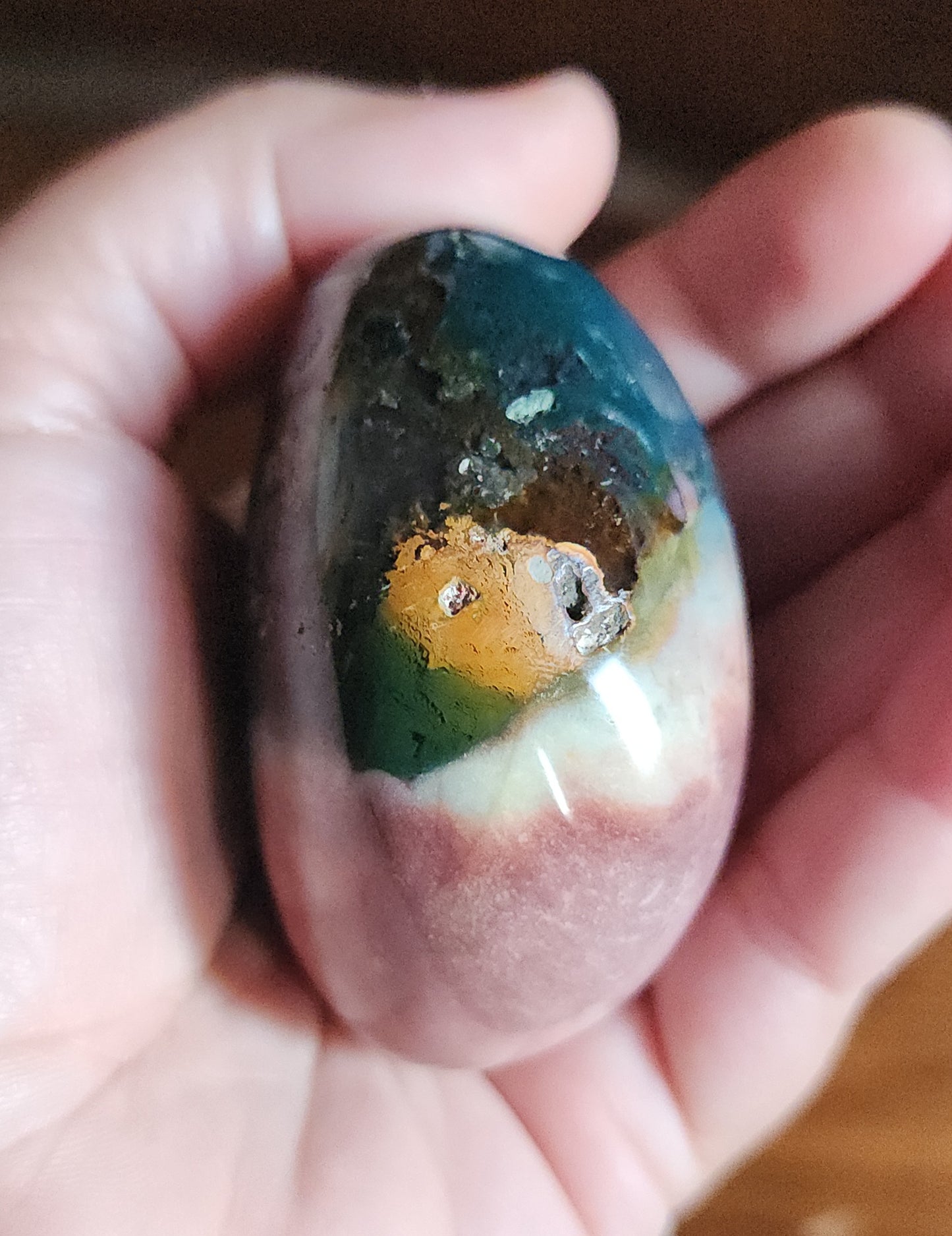 Ocean Jasper Palm Stone