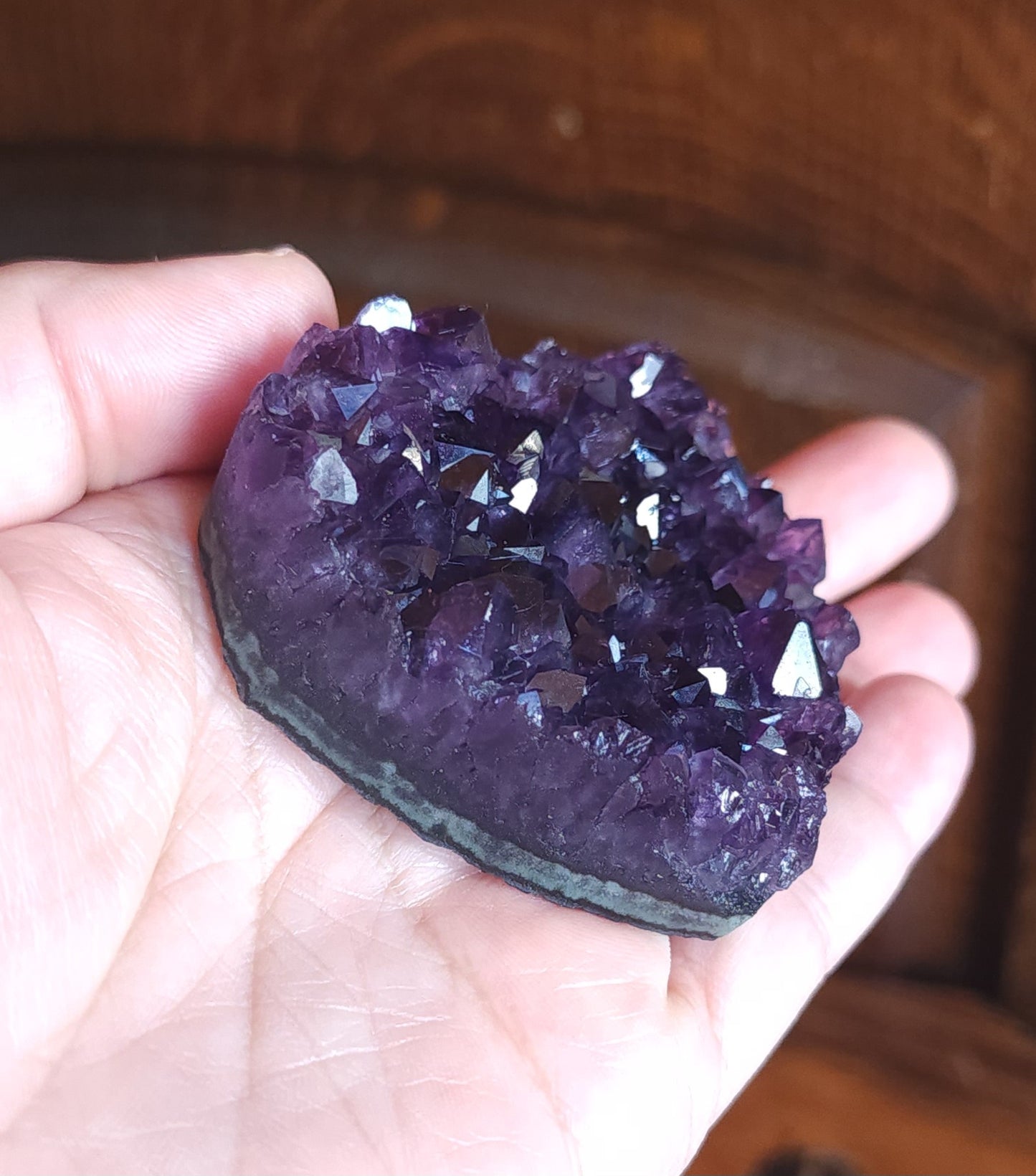 Amethyst Druzy Heart