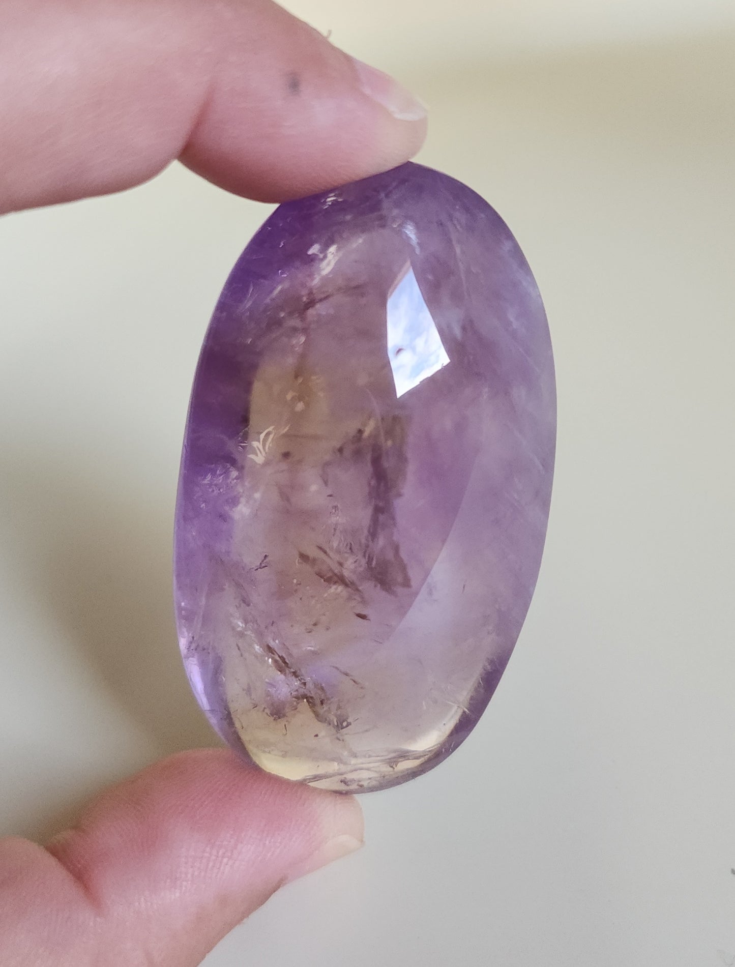 Ametrine Palm Stone