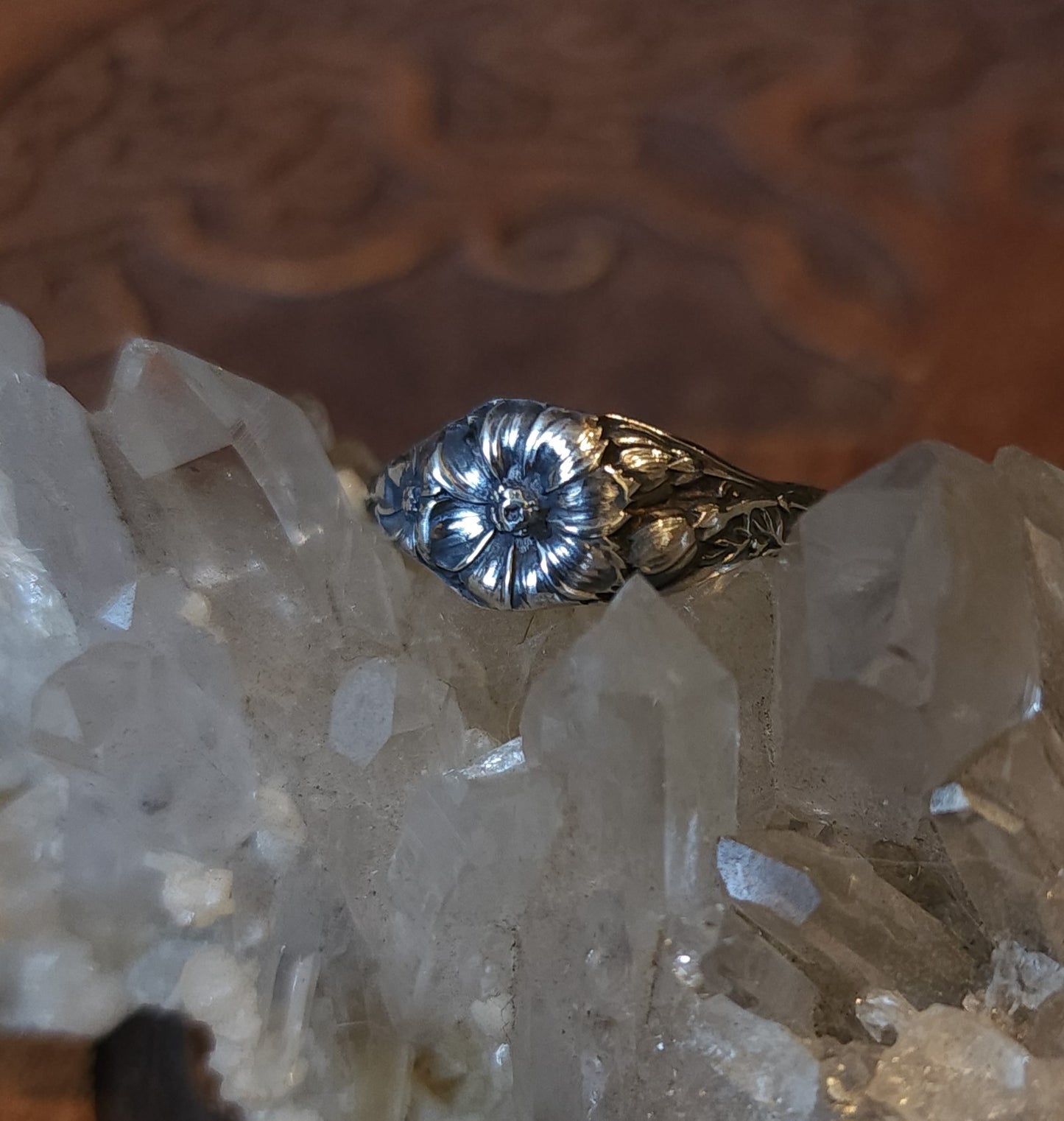 Handcrafted Floral Sterling Silver Ring
