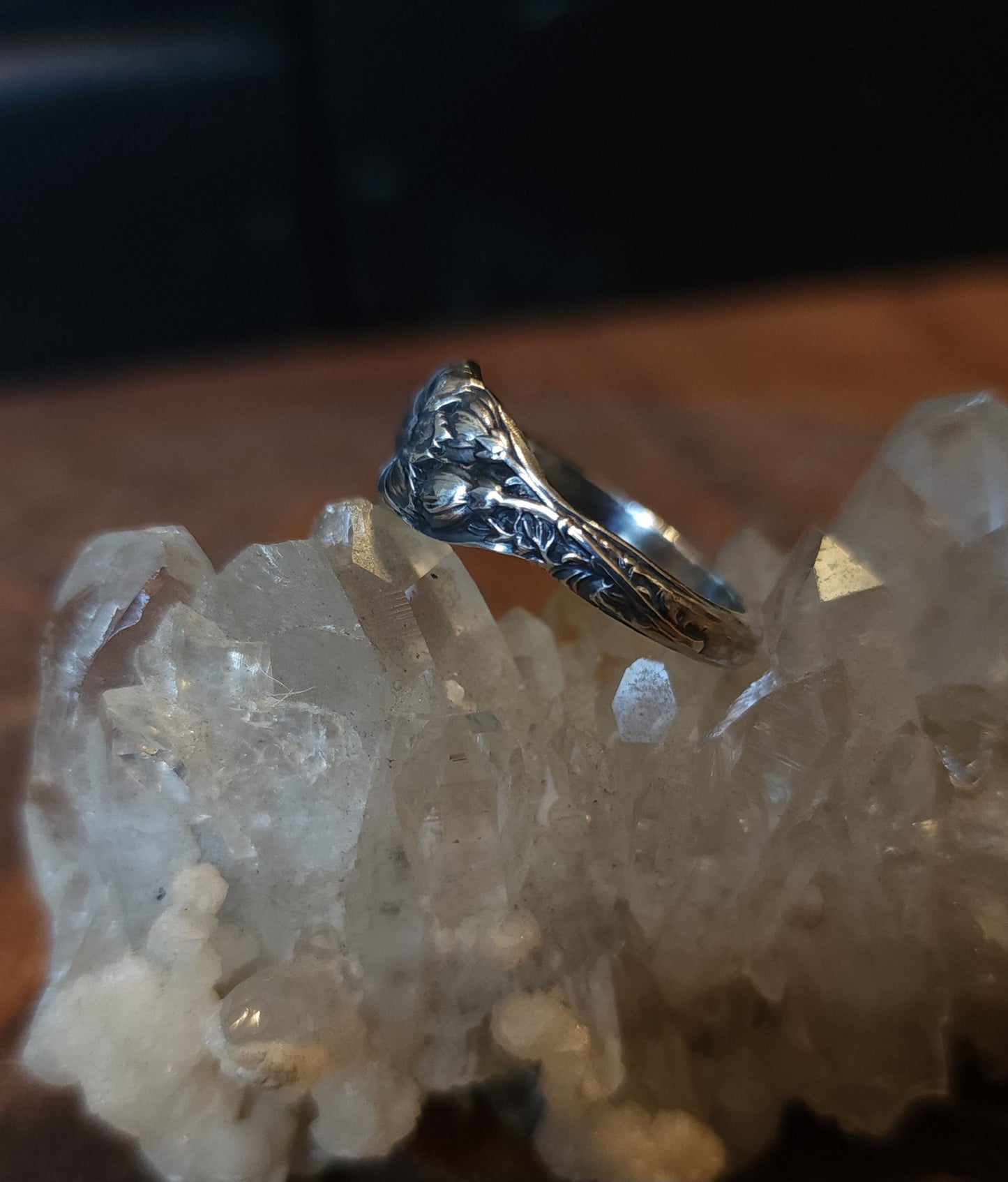 Handcrafted Floral Sterling Silver Ring