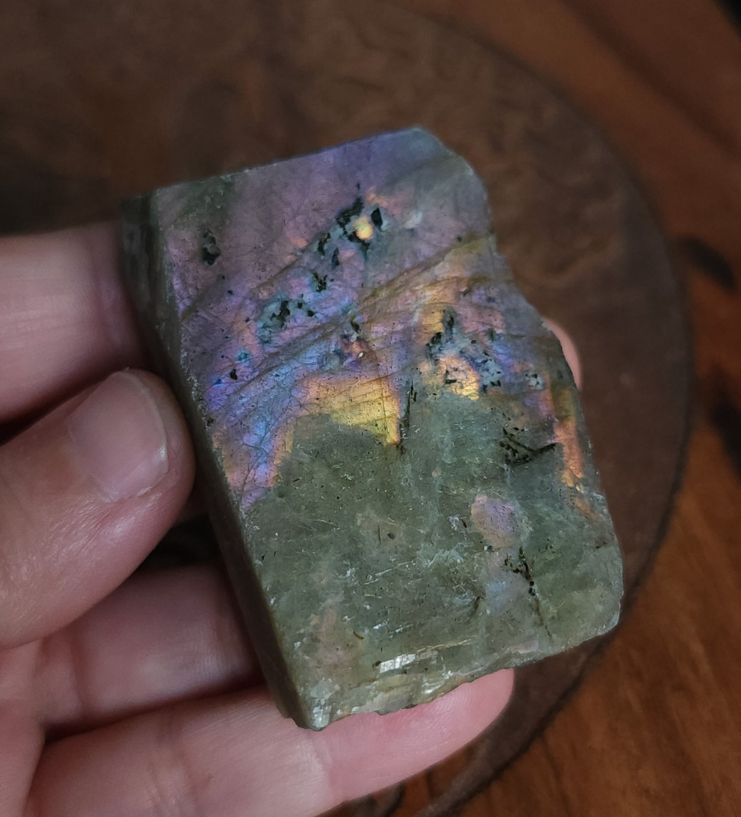 Part Polished Raw Labradorite