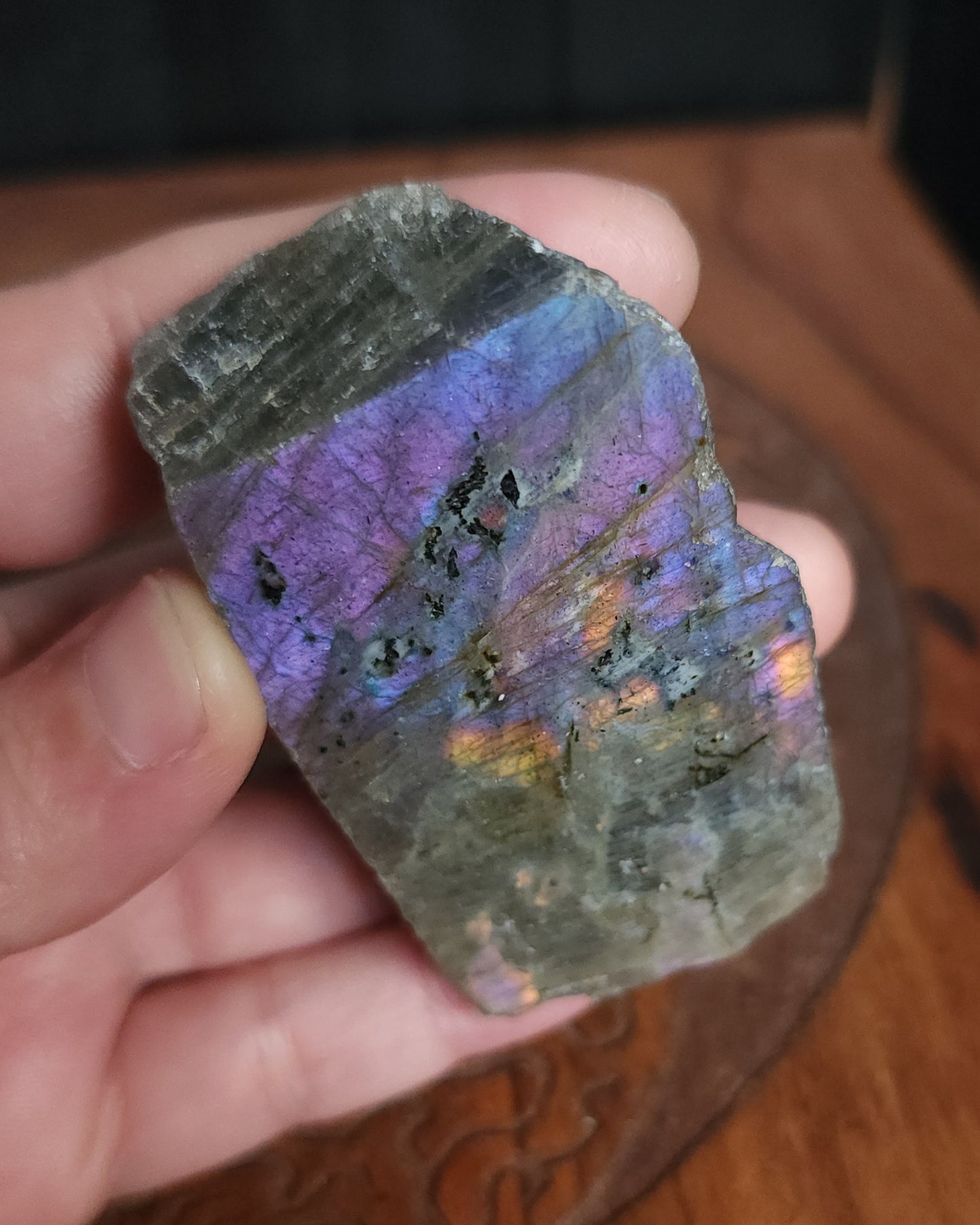 Part Polished Raw Labradorite