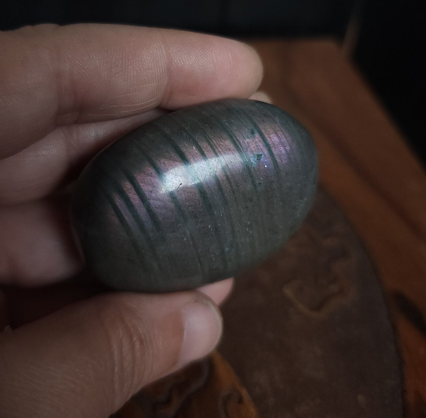 Unique Labradorite Palmstone