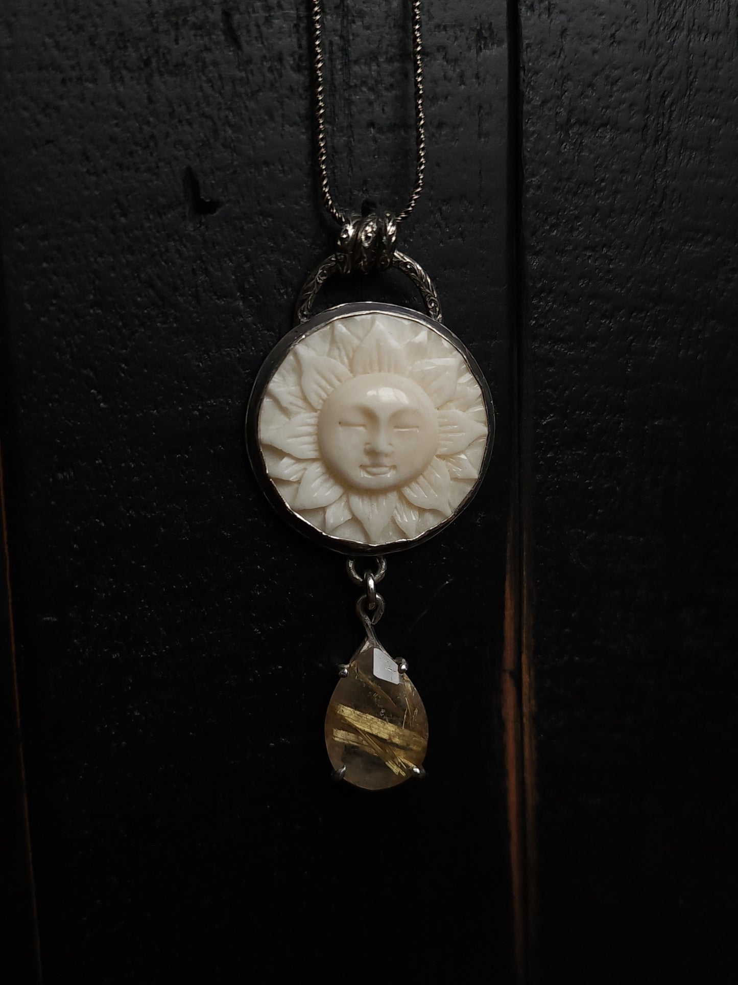 "Sunflower" Sterling Silver Pendant