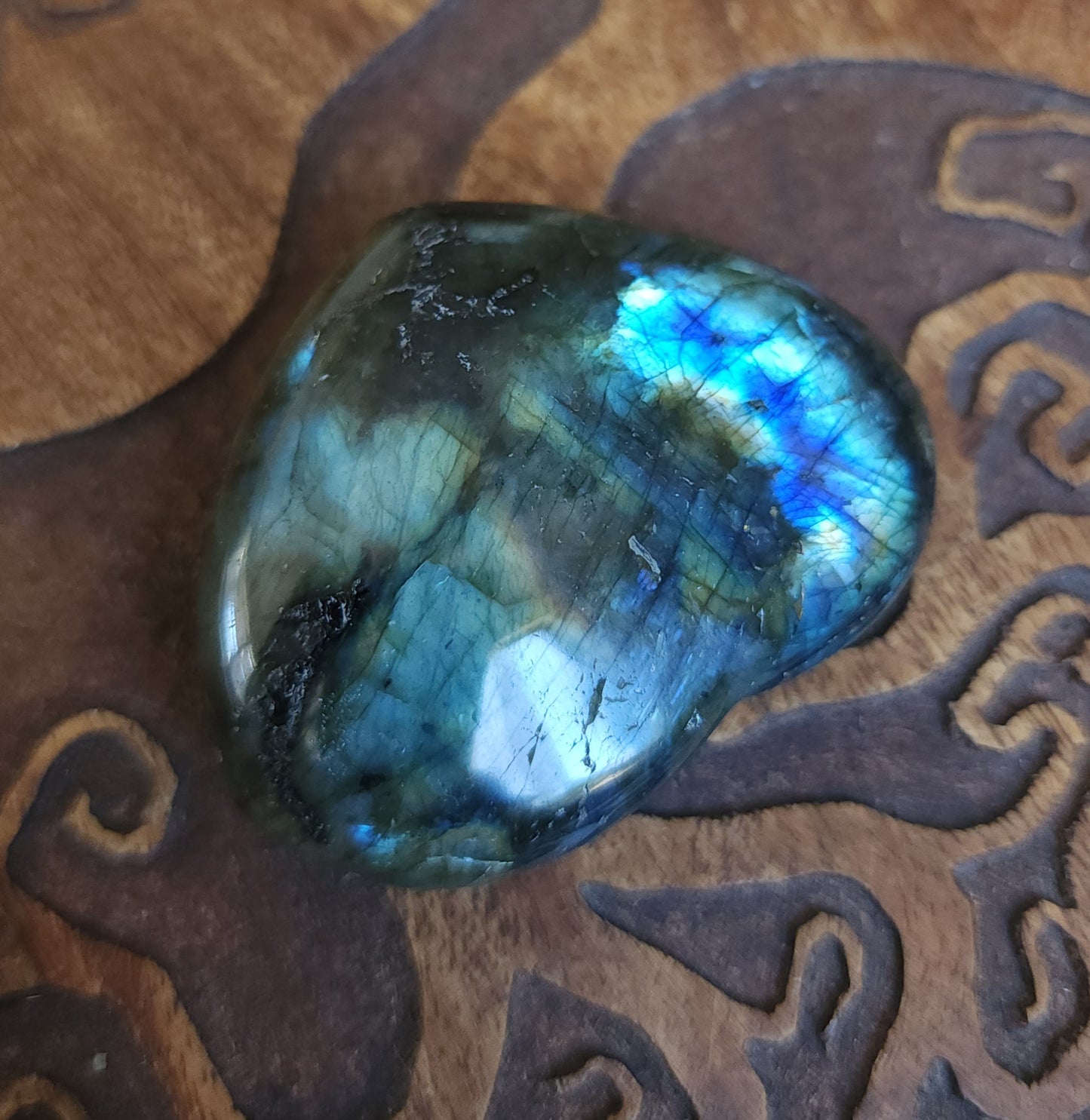 Labradorite Heart