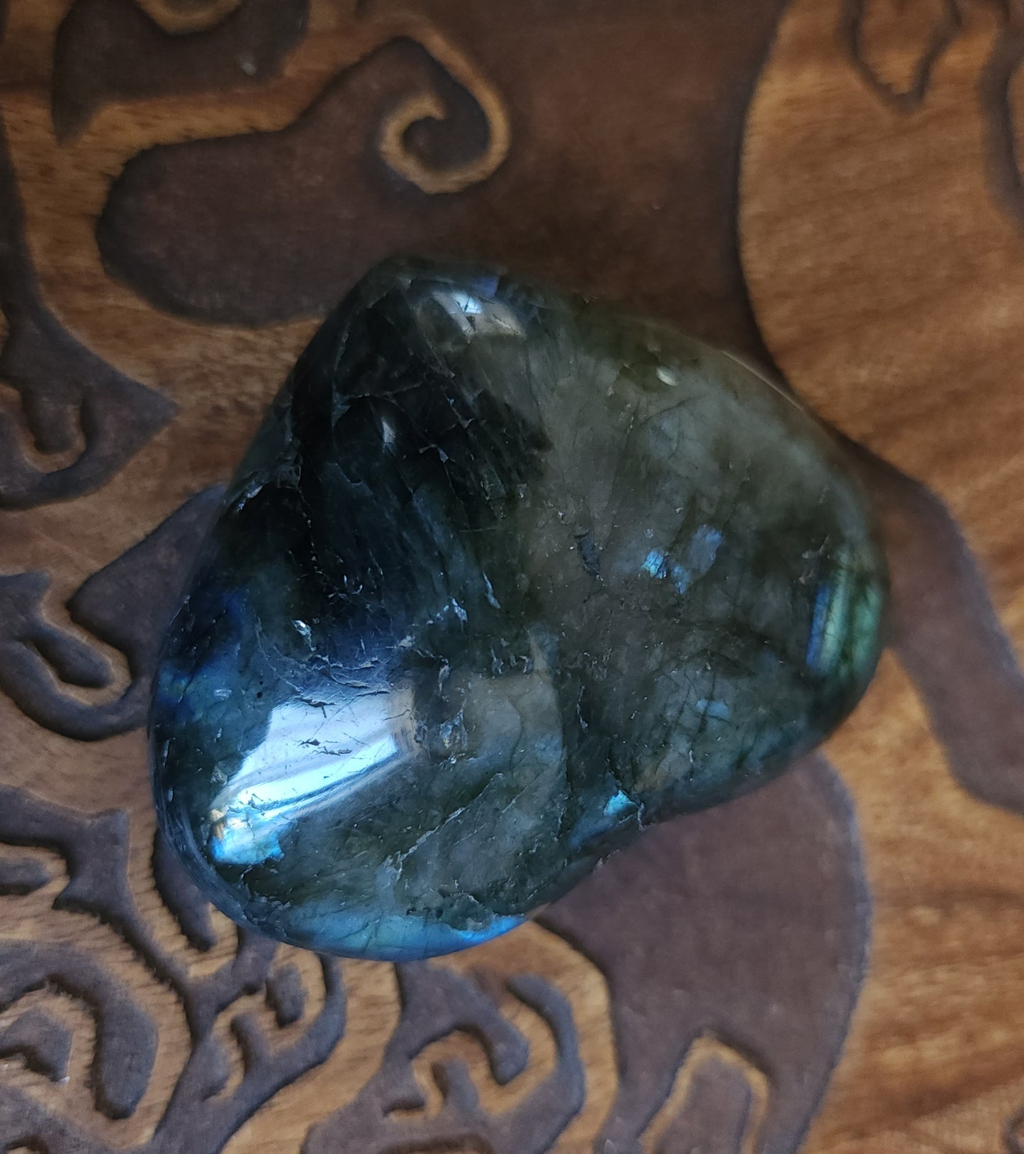 Labradorite Heart