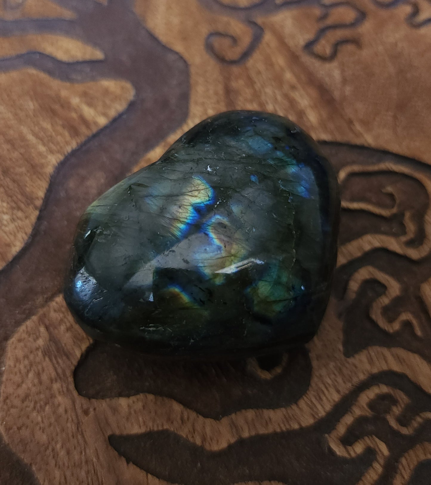 Labradorite Heart
