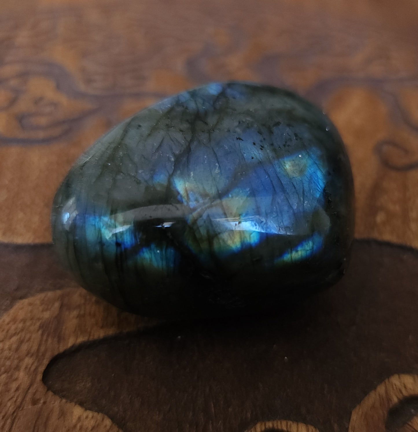 Labradorite Heart