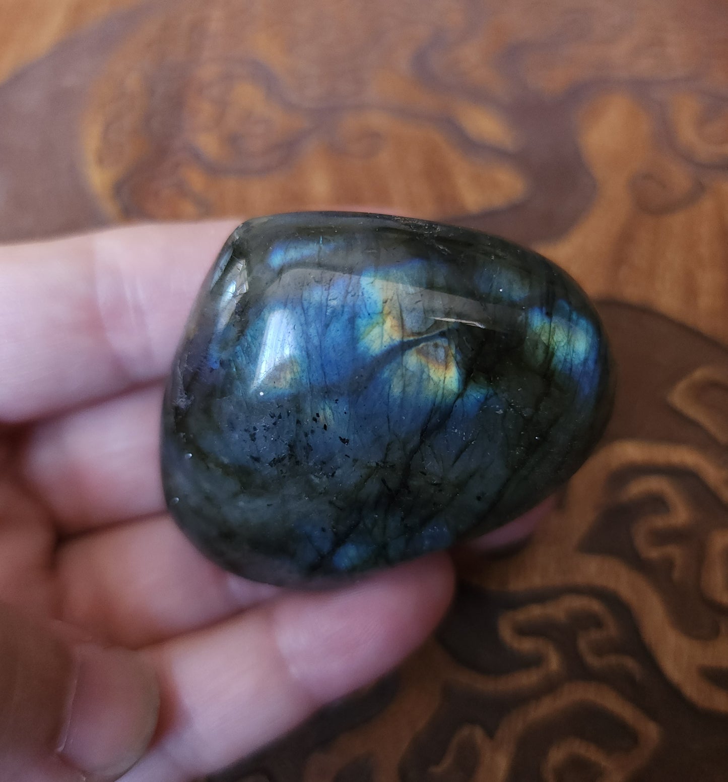 Labradorite Heart