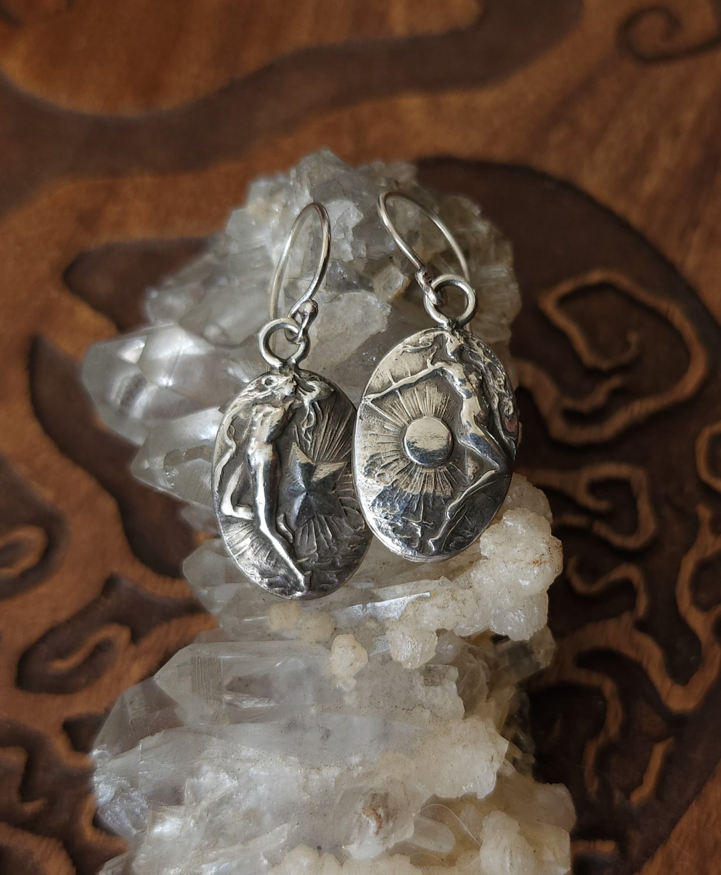 *Made to Order* Sterling Silver Celeste & Soleil Earrings