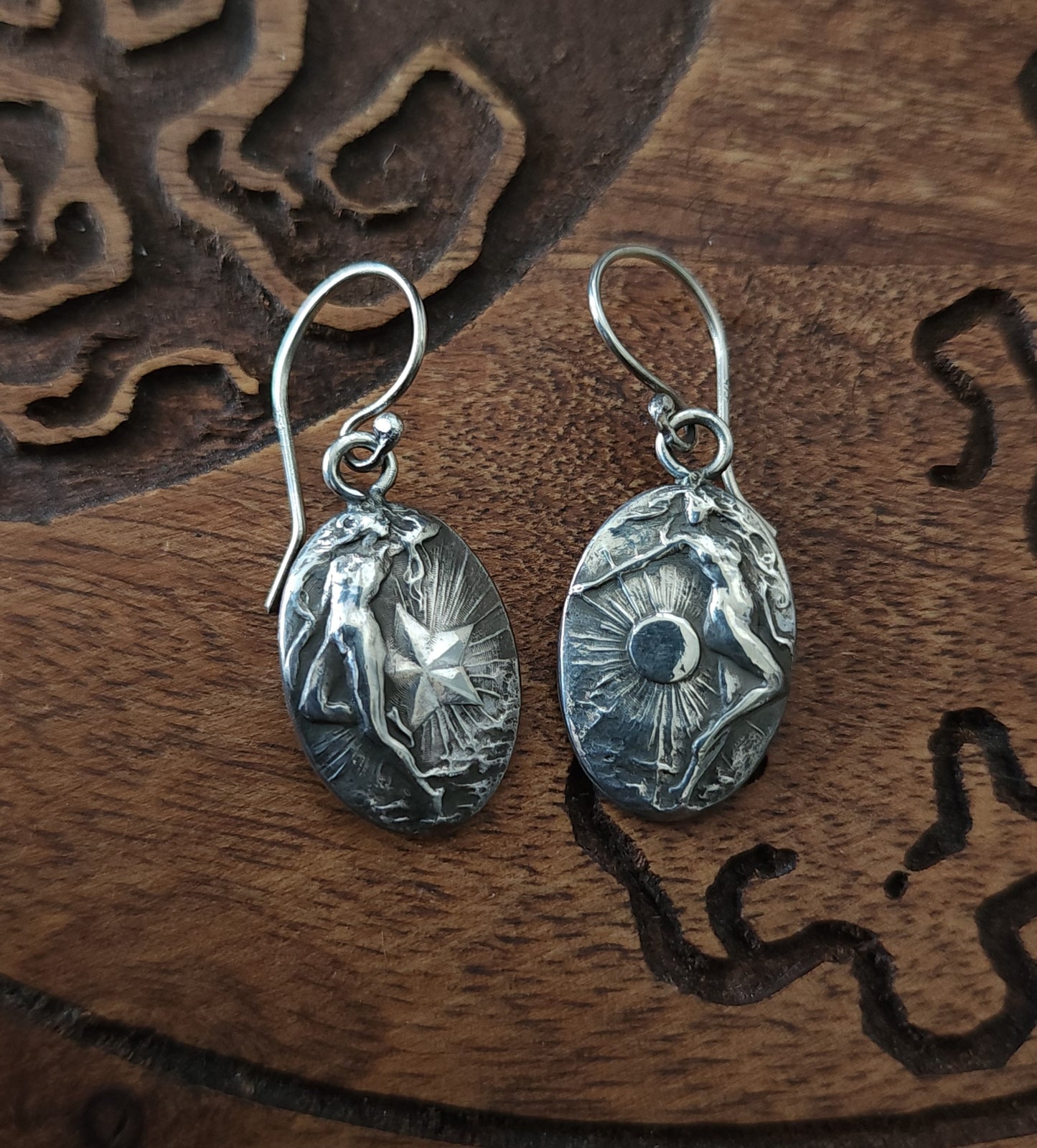 *Made to Order* Sterling Silver Celeste & Soleil Earrings