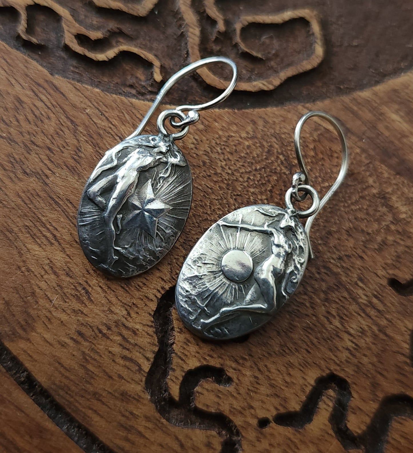 *Made to Order* Sterling Silver Celeste & Soleil Earrings