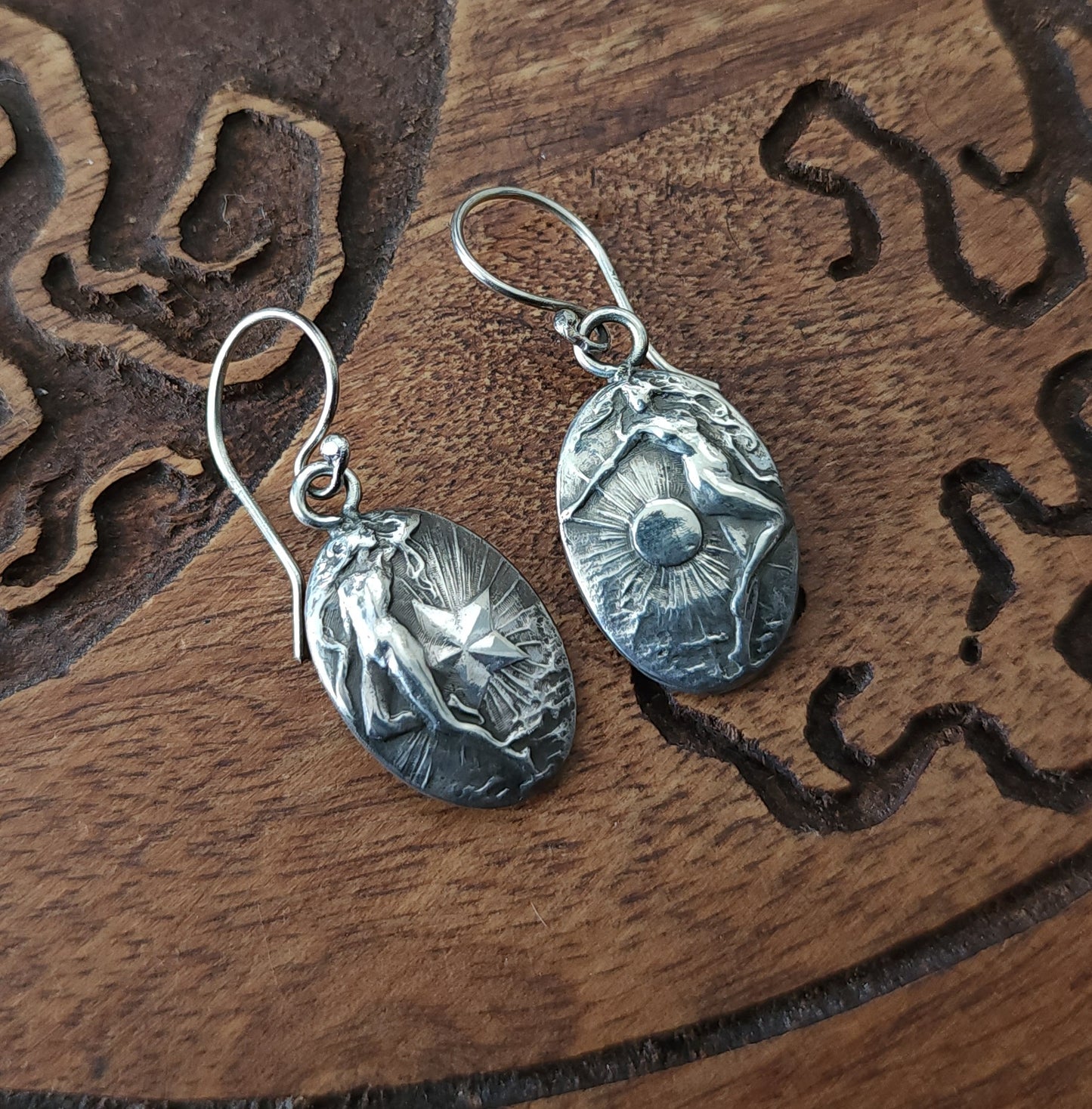 *Made to Order* Sterling Silver Celeste & Soleil Earrings