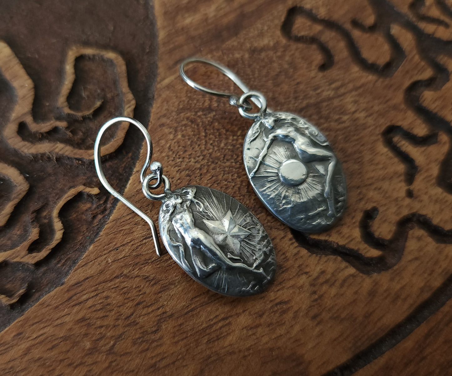 *Made to Order* Sterling Silver Celeste & Soleil Earrings