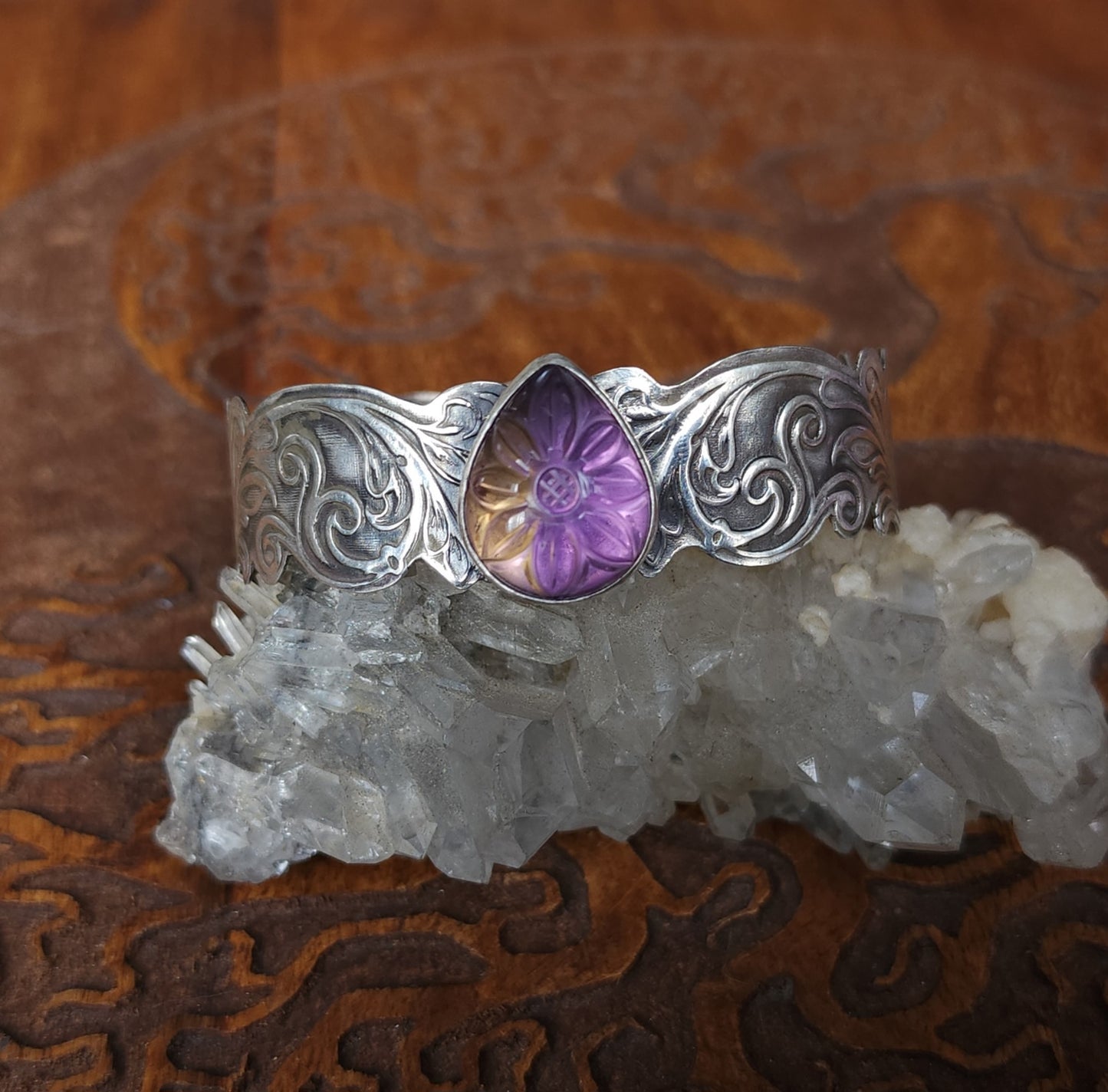 "Titania" Sterling Silver & Ametrine Bracelet - One of a Kind