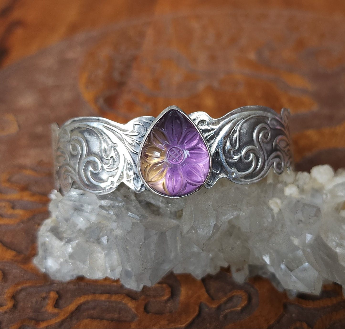 "Titania" Sterling Silver & Ametrine Bracelet - One of a Kind