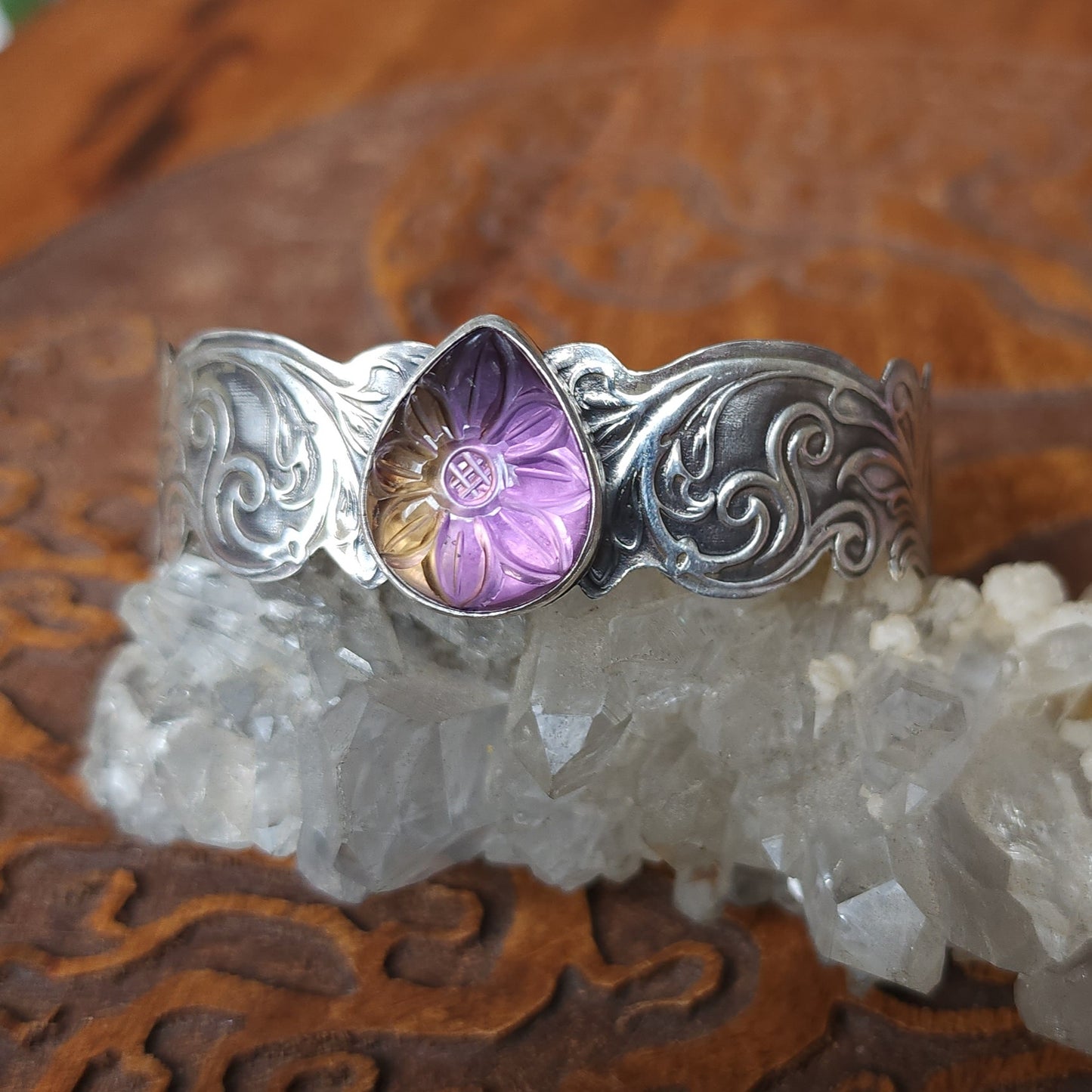 "Titania" Sterling Silver & Ametrine Bracelet - One of a Kind