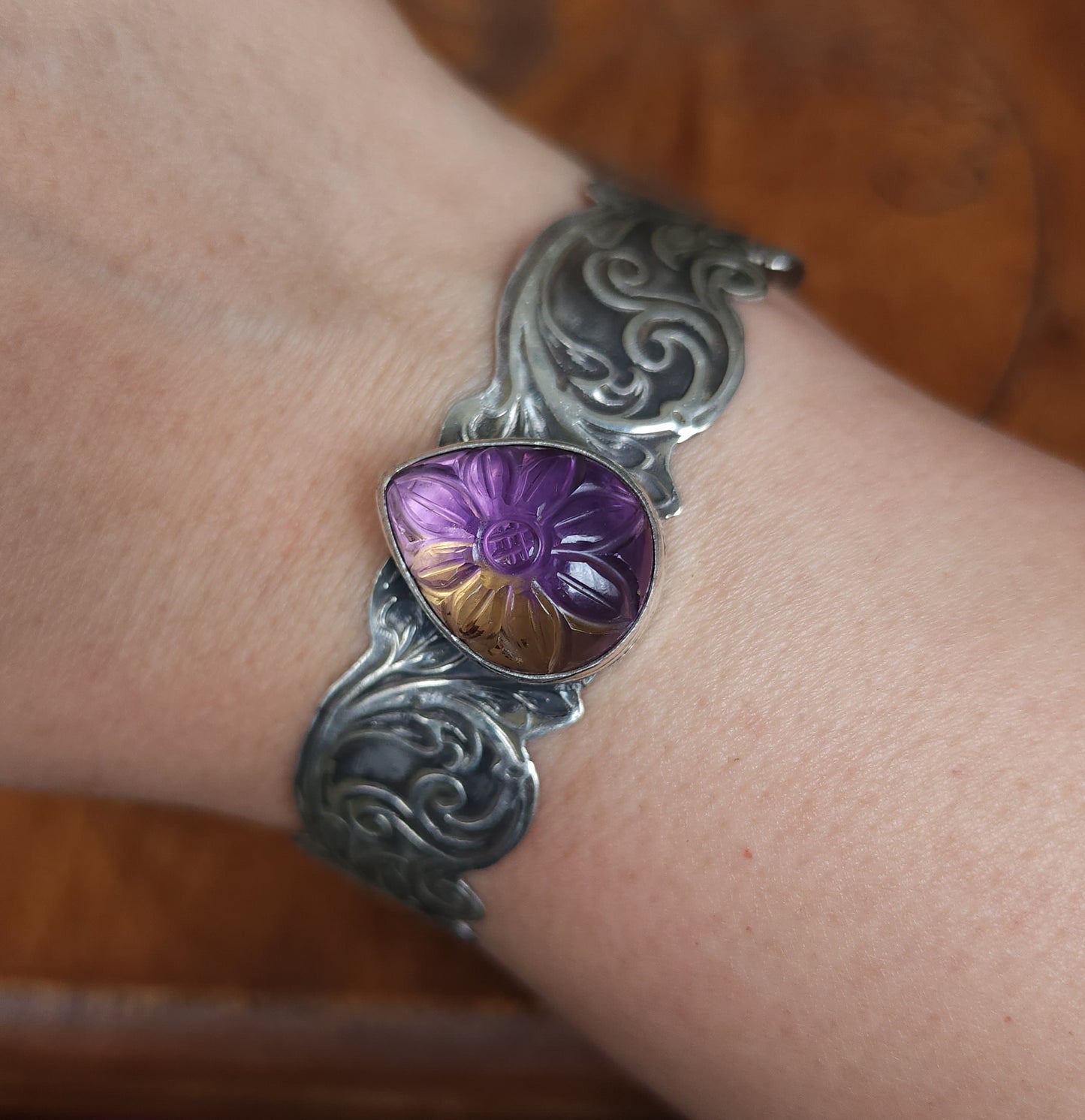 "Titania" Sterling Silver & Ametrine Bracelet - One of a Kind