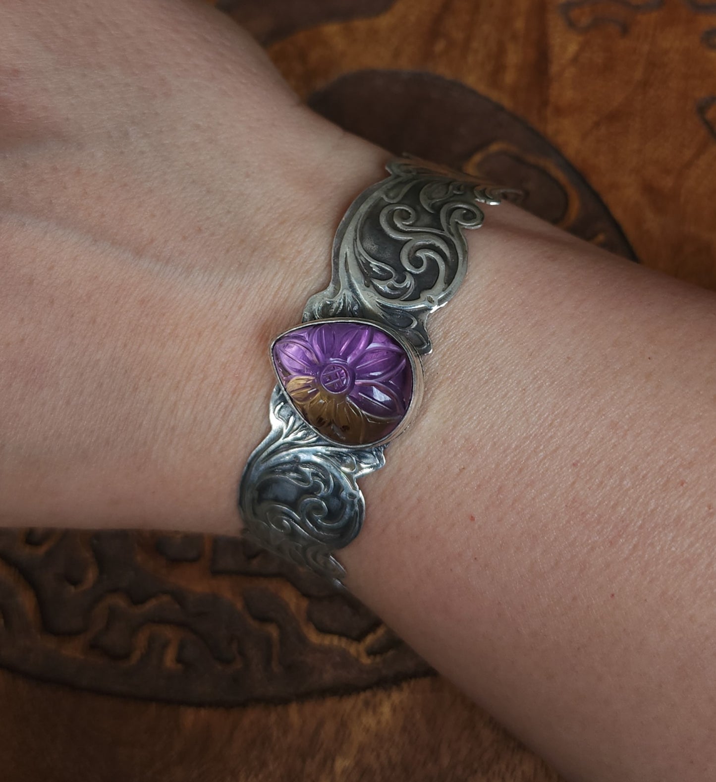 "Titania" Sterling Silver & Ametrine Bracelet - One of a Kind