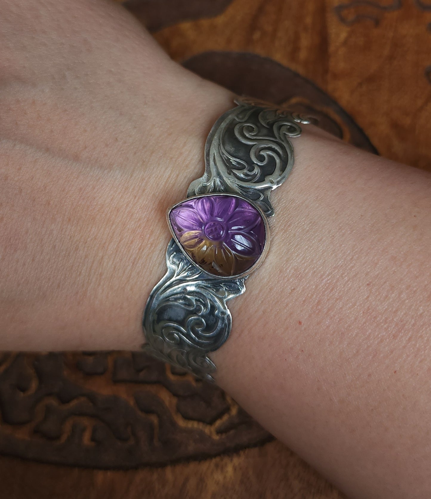 "Titania" Sterling Silver & Ametrine Bracelet - One of a Kind