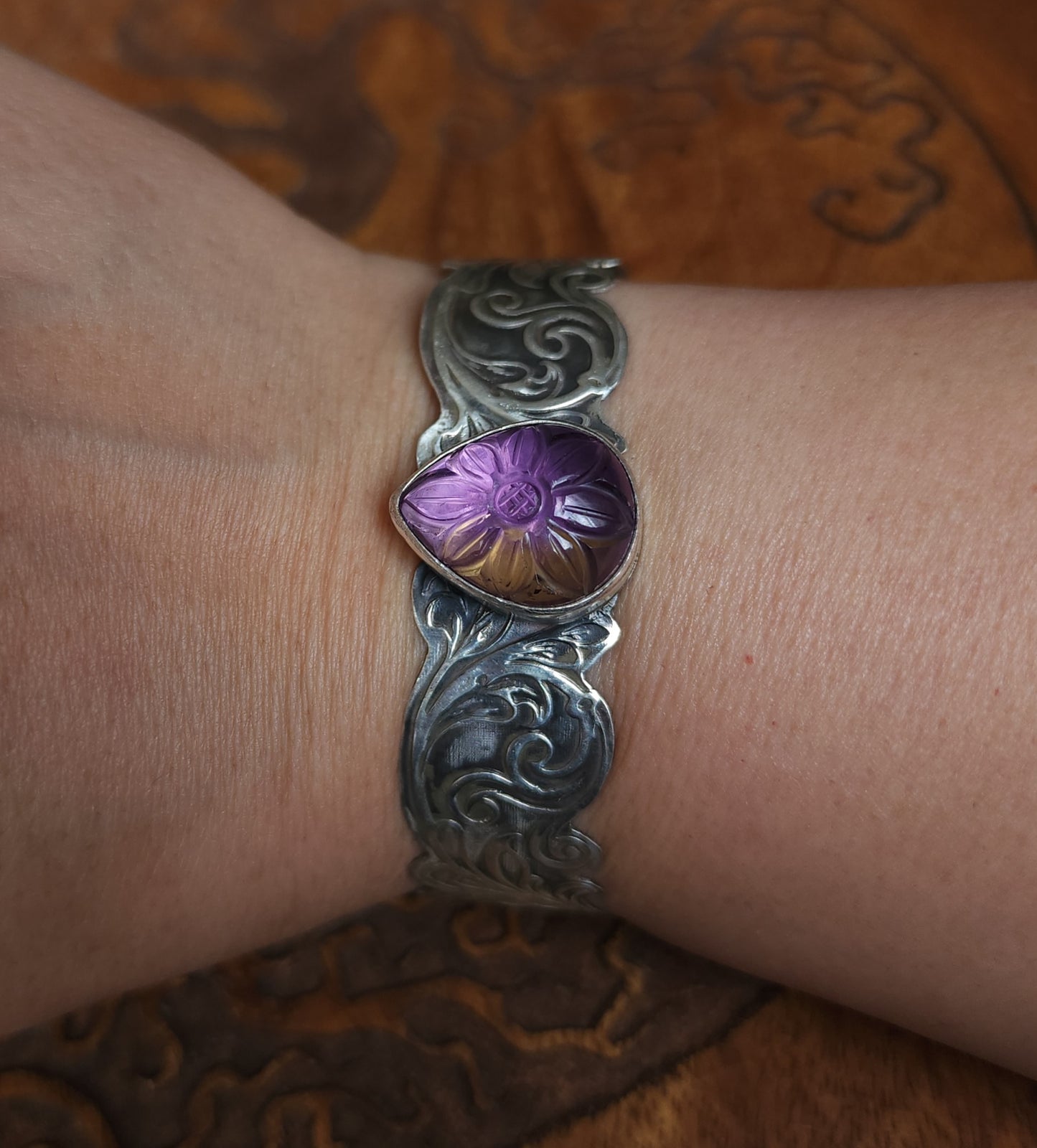 "Titania" Sterling Silver & Ametrine Bracelet - One of a Kind