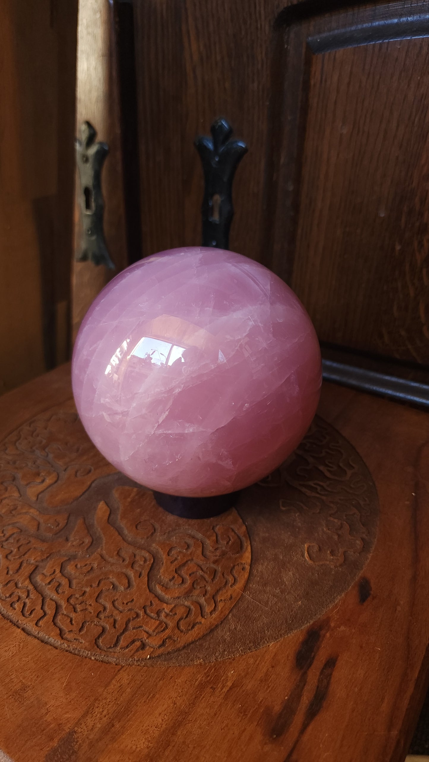 Star Rose Quartz Sphere 10.5cm