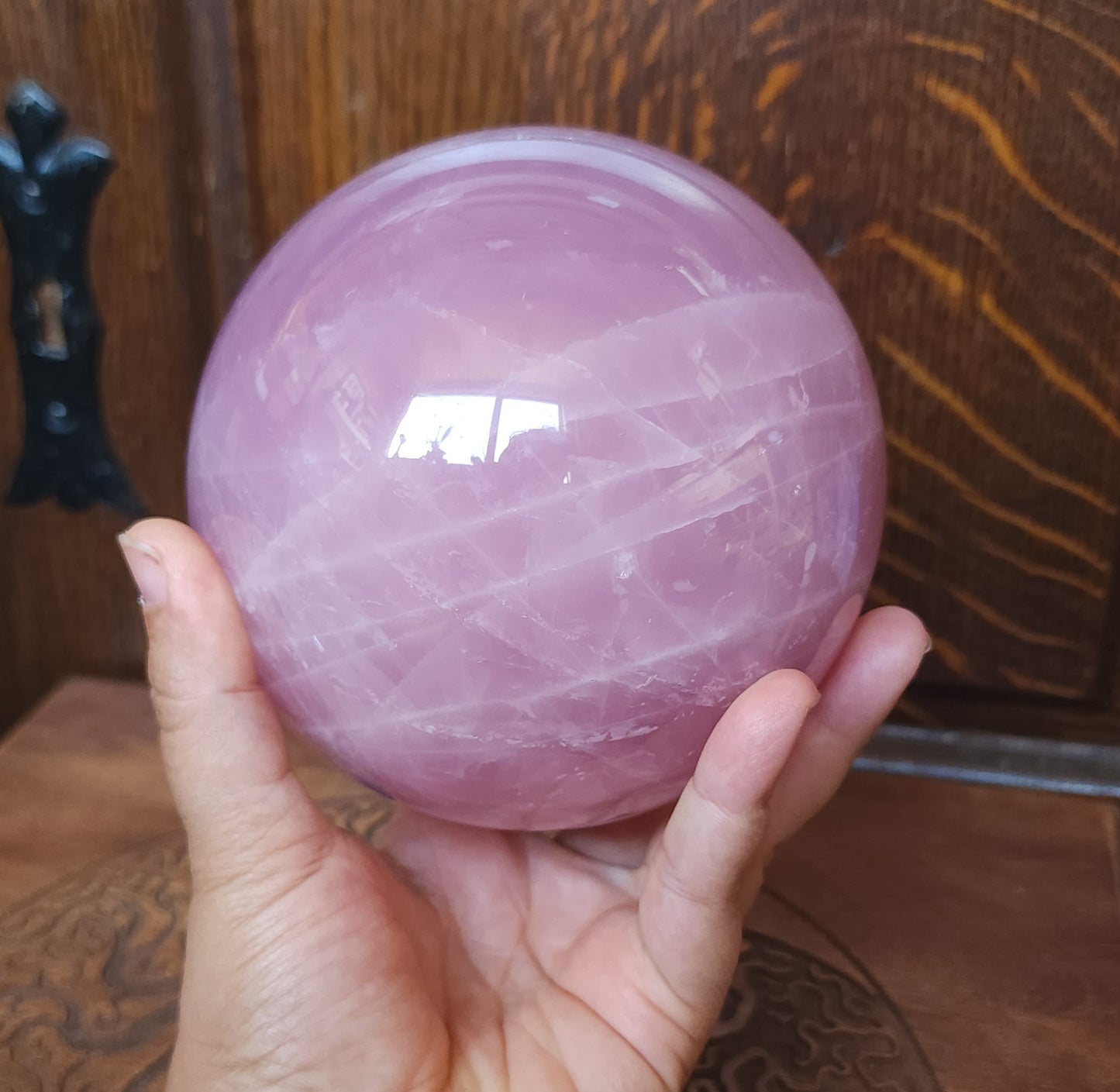 Star Rose Quartz Sphere 10.5cm