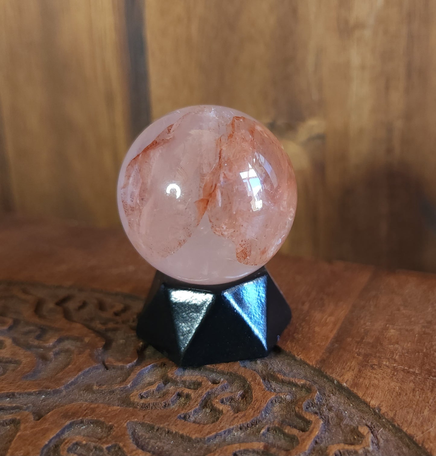 Star Fire Quartz Sphere 3.3cm