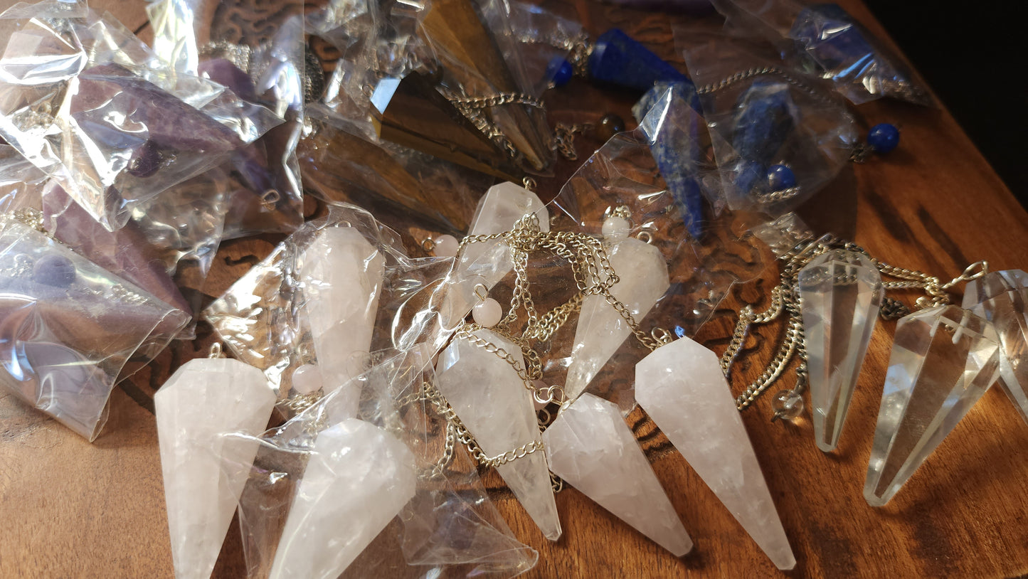 BULK SECONDS 32 PIECES - Crystal Pendulums