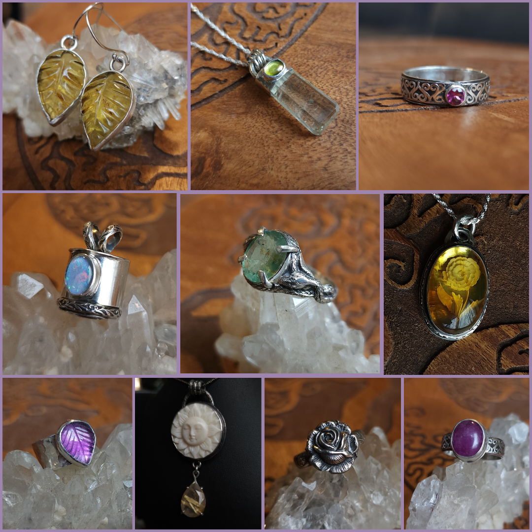 "Sunflower" Sterling Silver Pendant