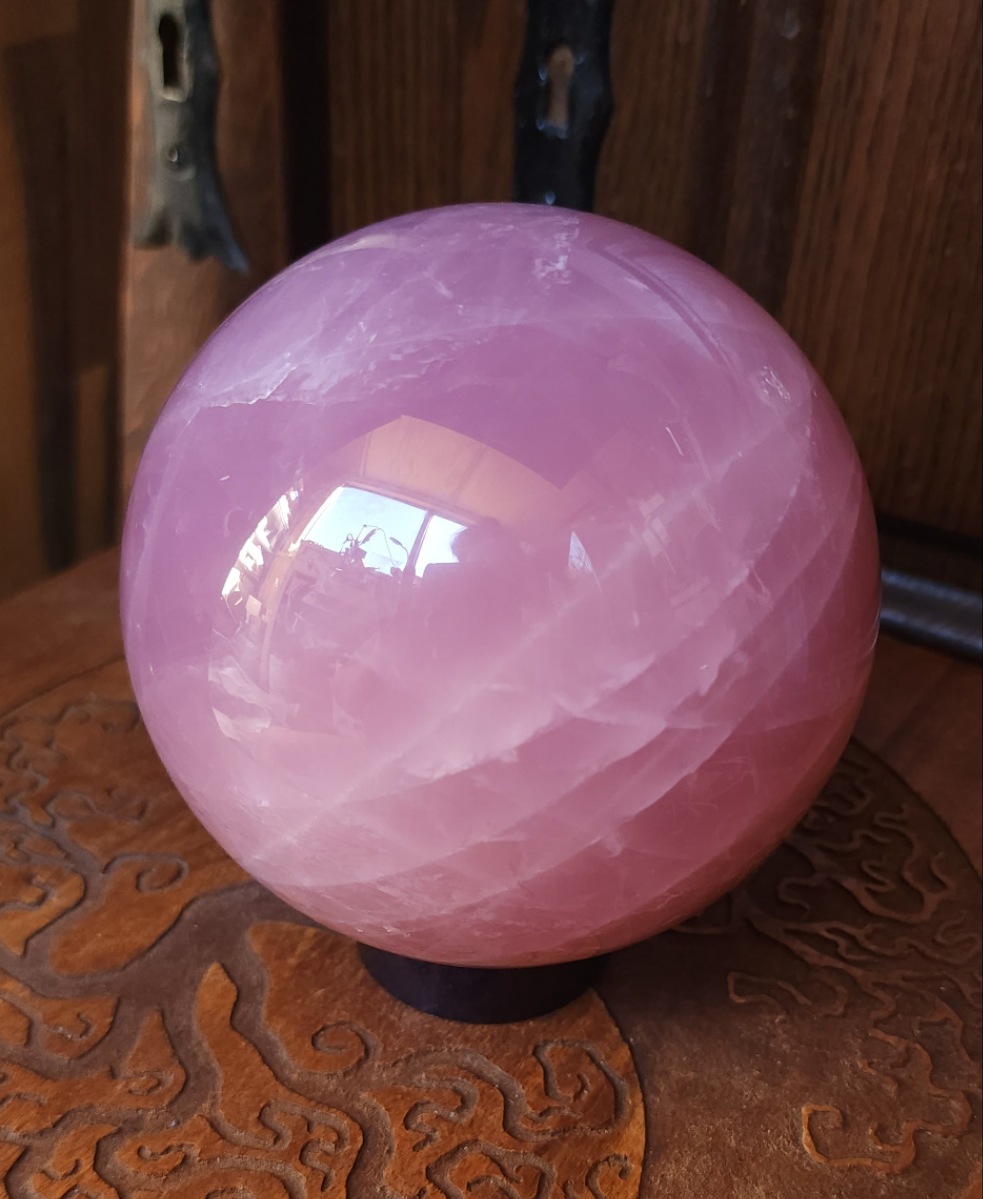 Star Rose Quartz Sphere 10.5cm
