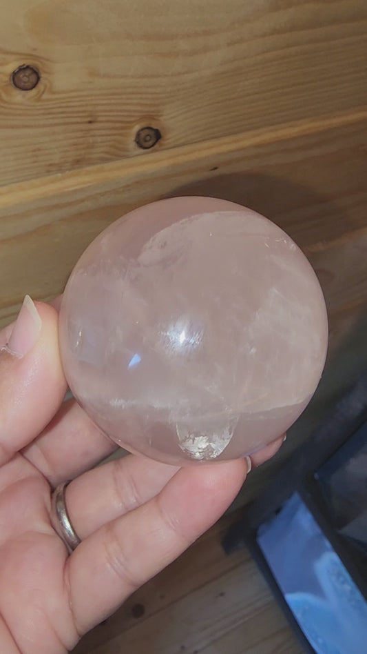 Star Rose Quartz Sphere