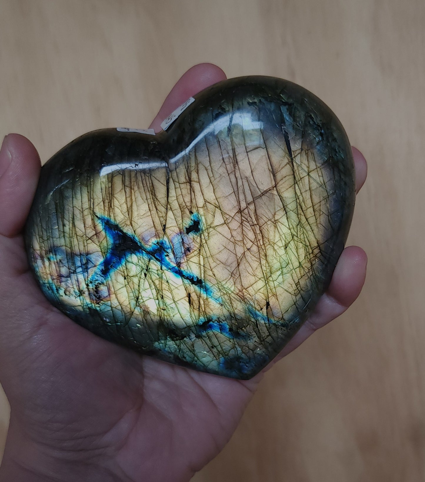 Labradorite Heart