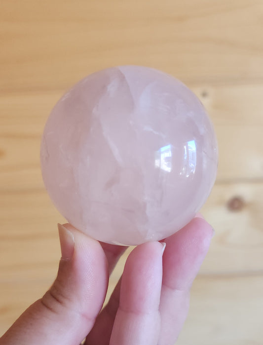 Star Rose Quartz Sphere