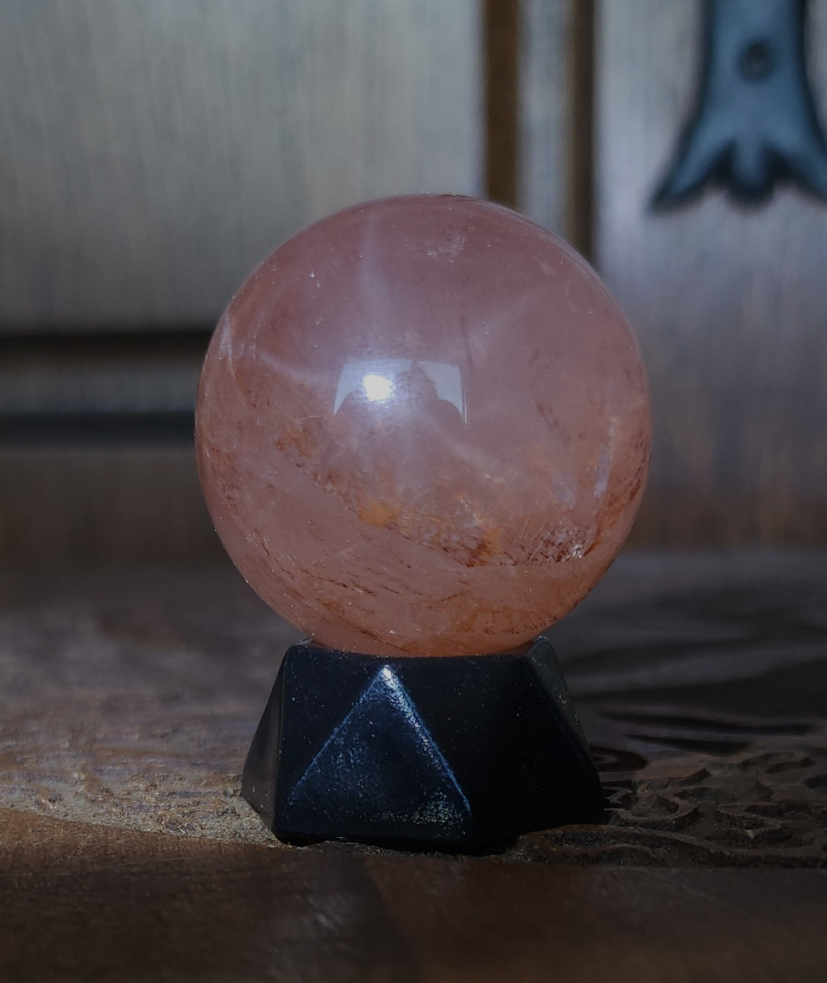 Star Fire Quartz Sphere 3.6cm