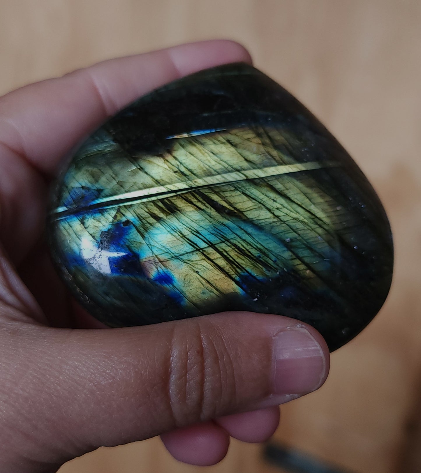 Labradorite Heart