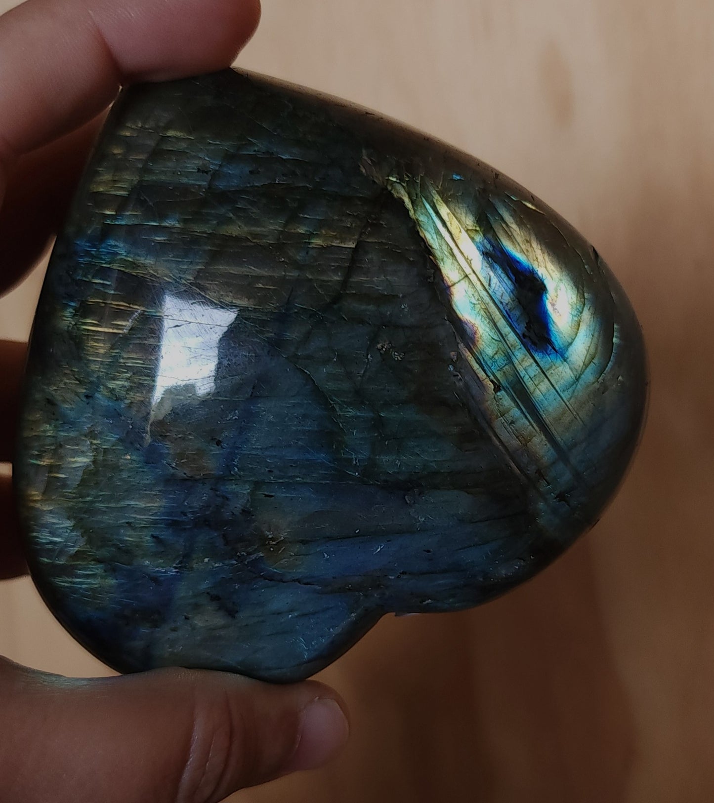 Labradorite Heart