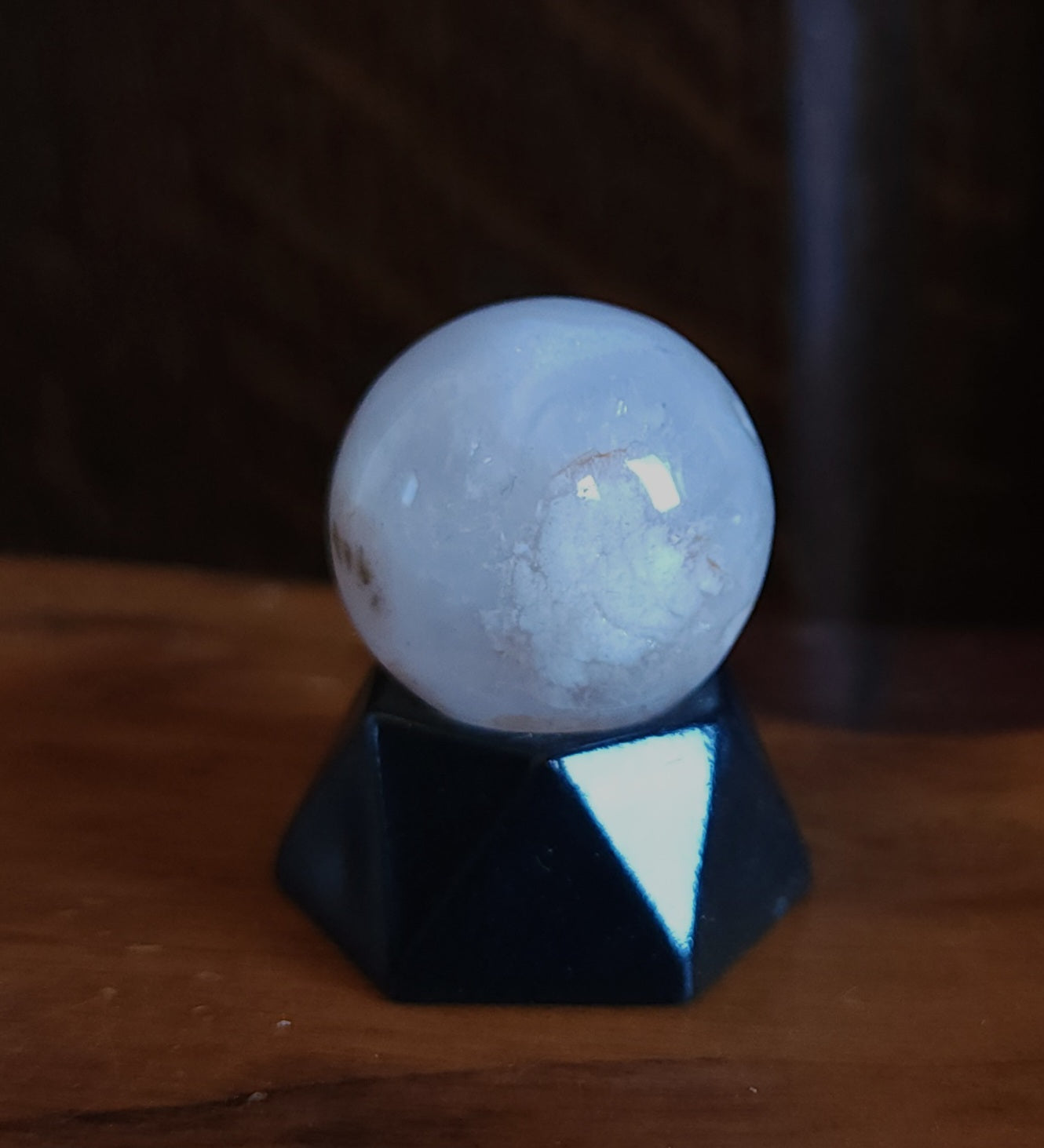 Flower Agate Mini Sphere 2.5cm