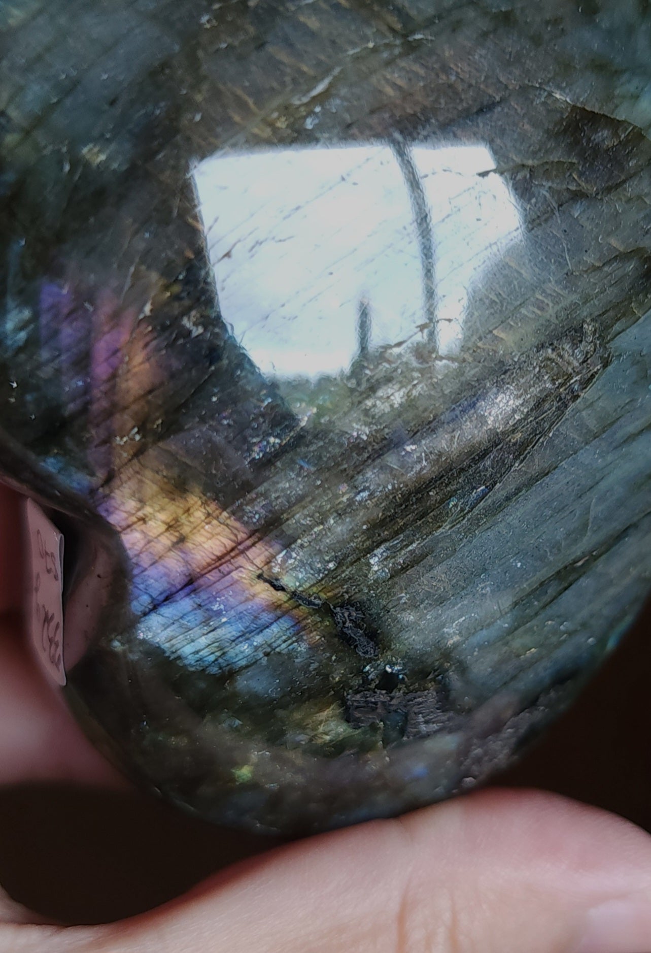 Labradorite Heart