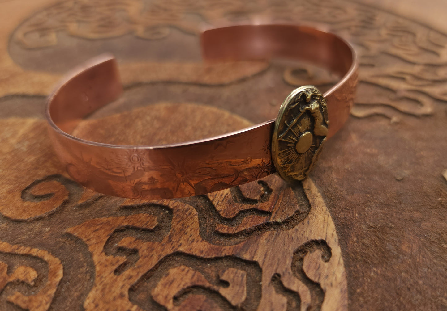Soleil Copper & Brass Cuff