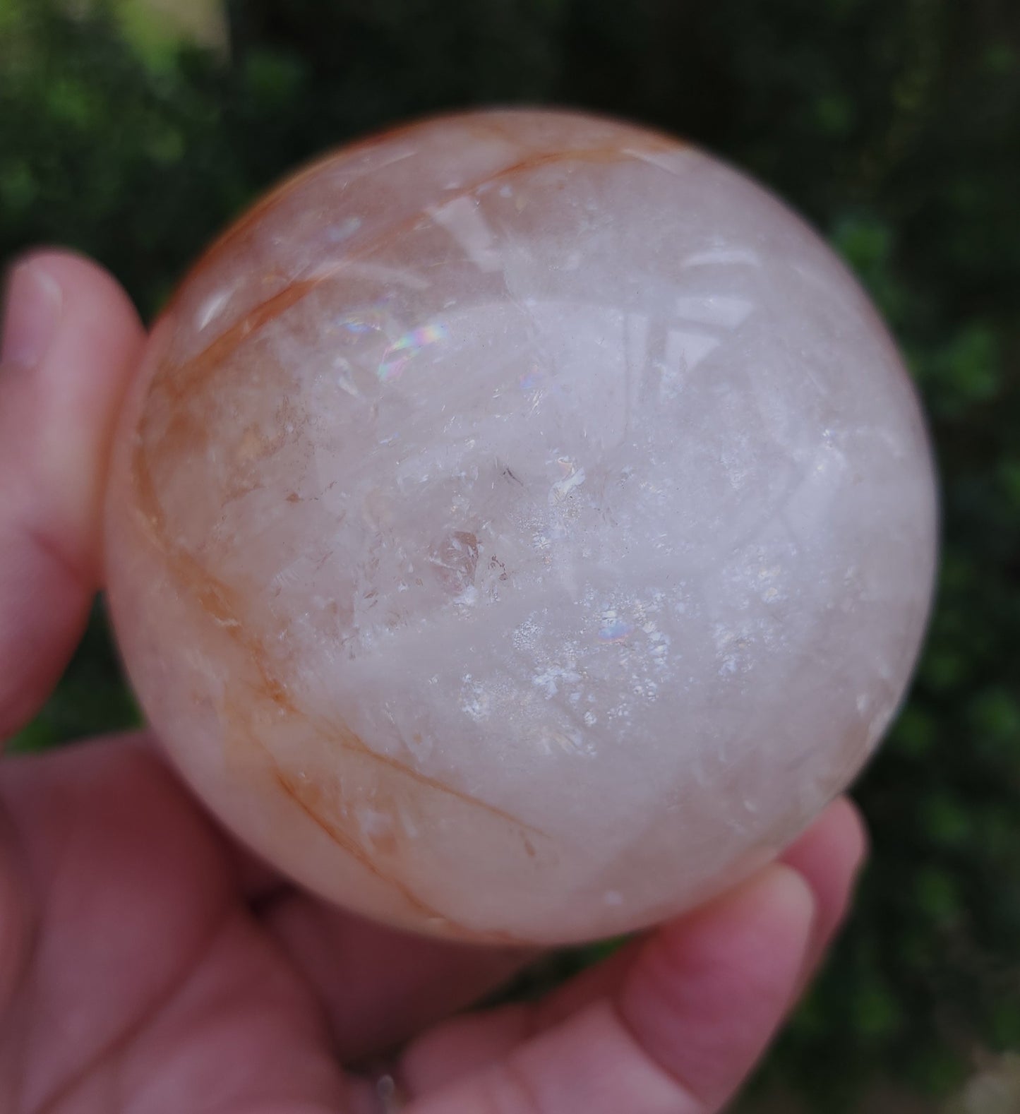 Fire Quartz (Hematoid) Sphere 7.3 cm