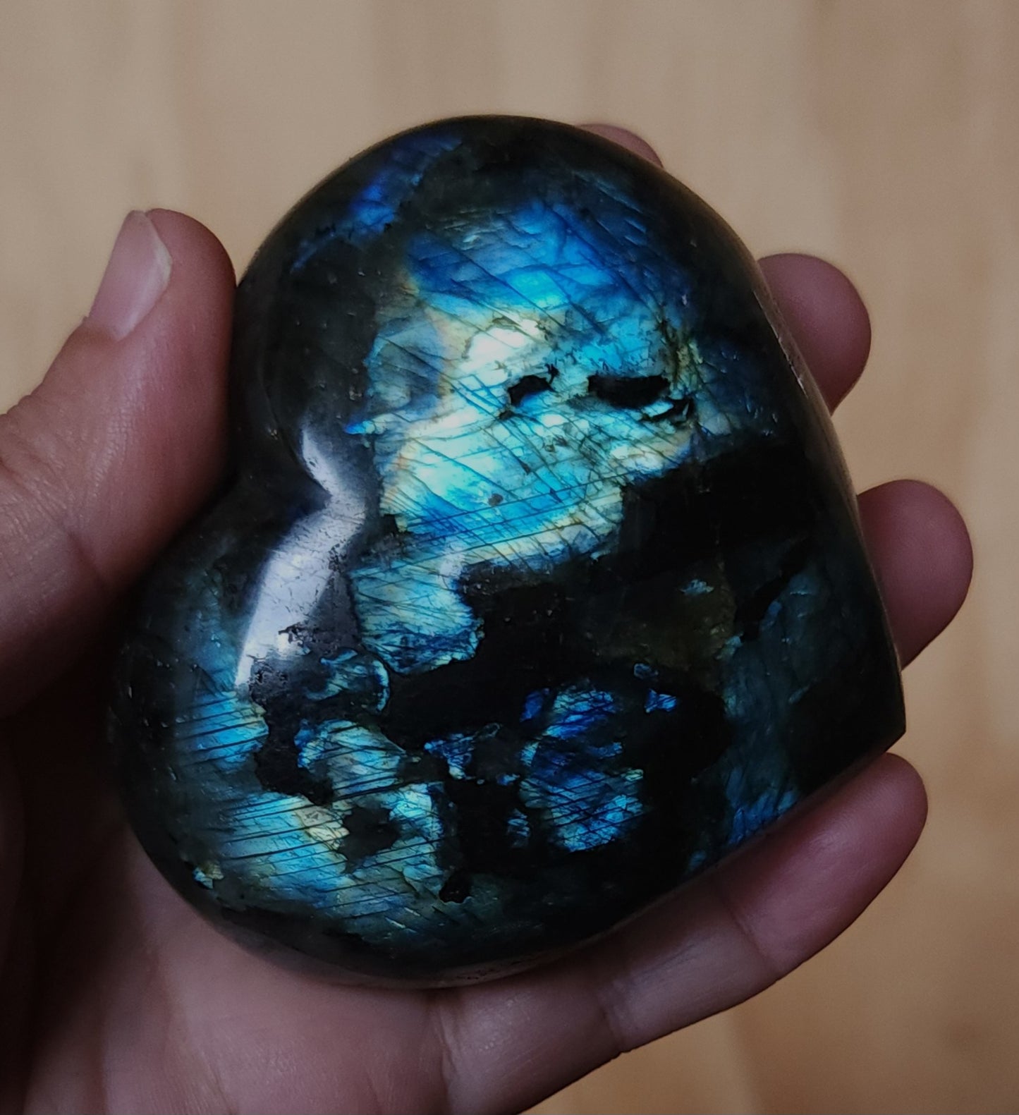 Labradorite Heart