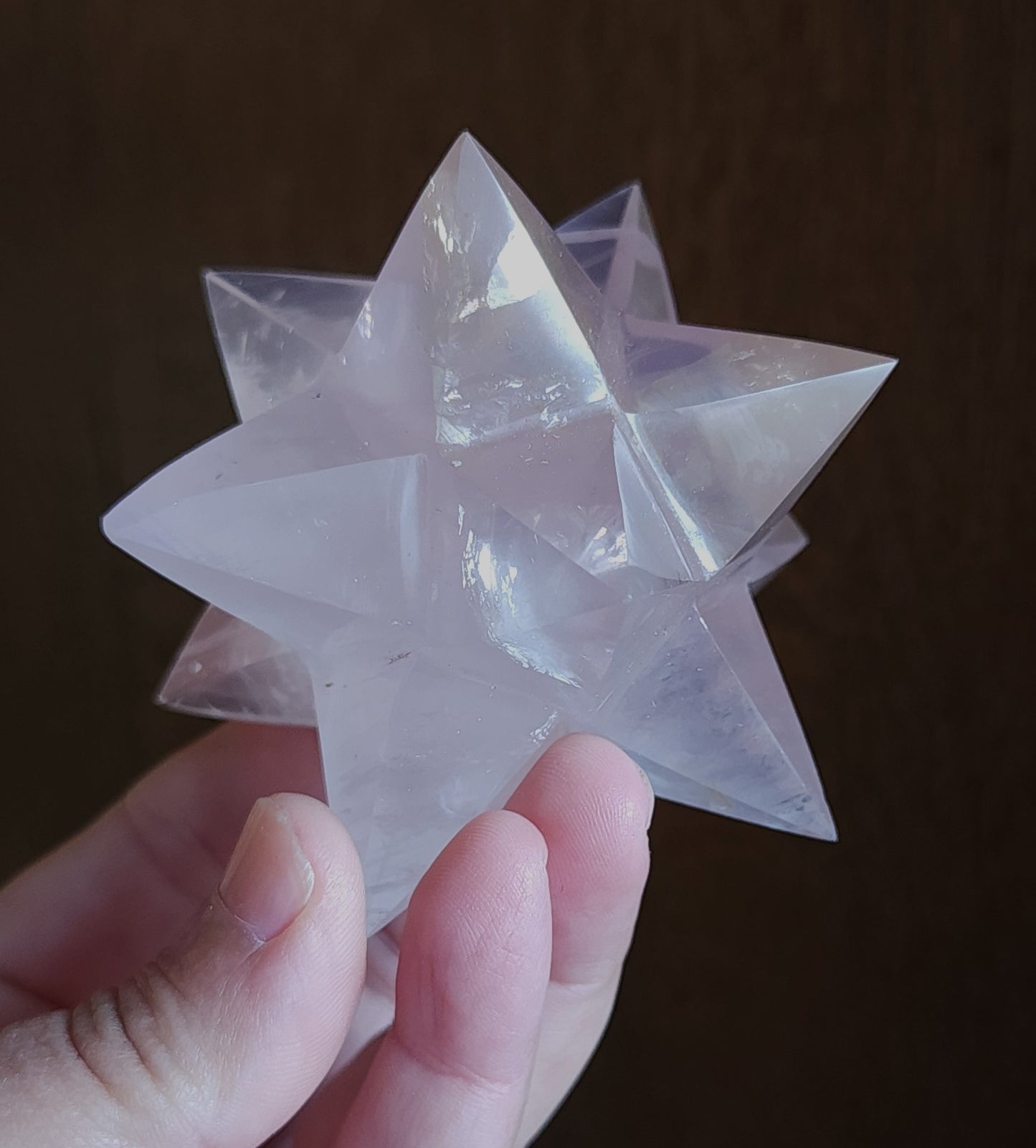 Rose Quartz Merkaba