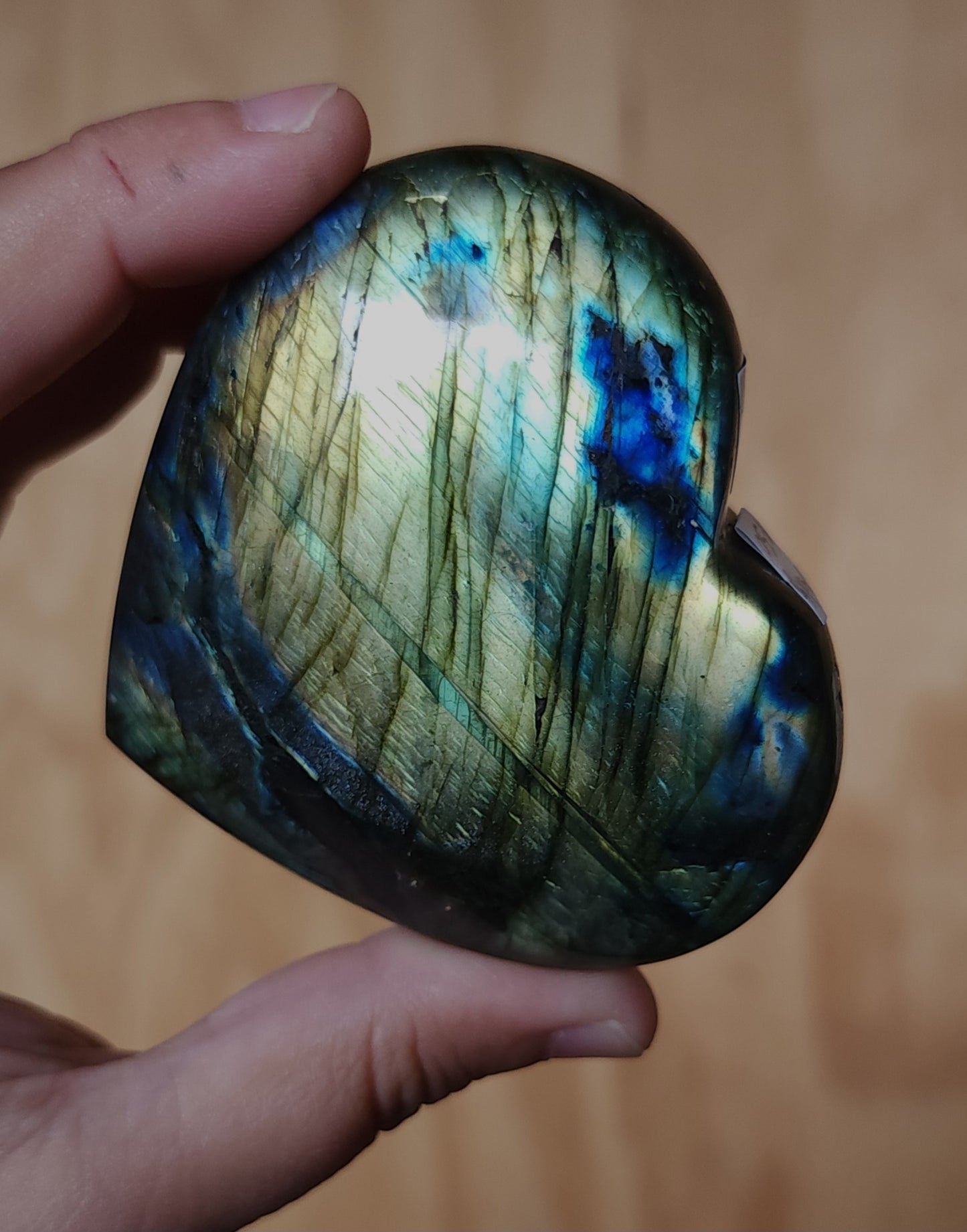 Labradorite Heart