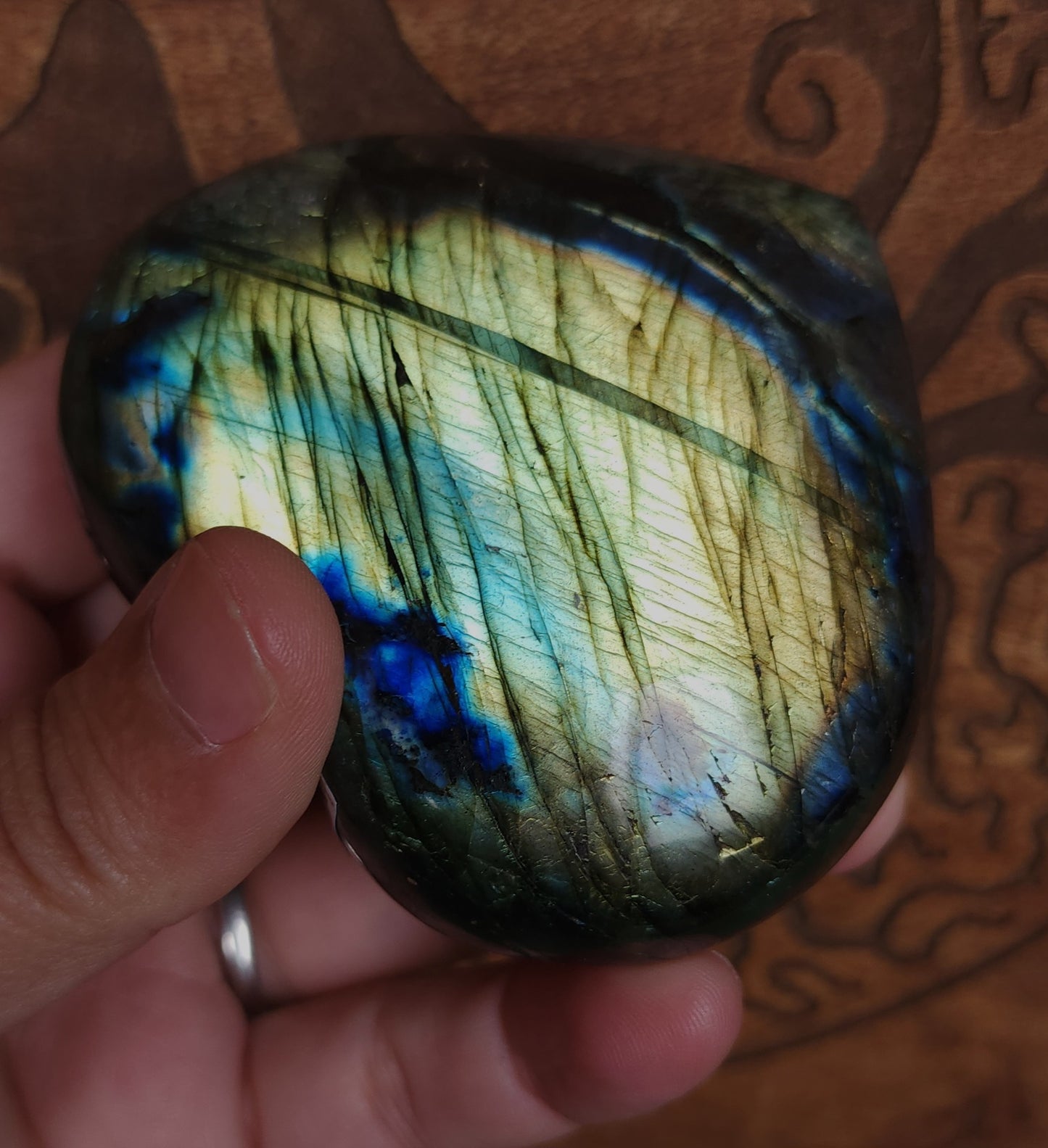 Labradorite Heart