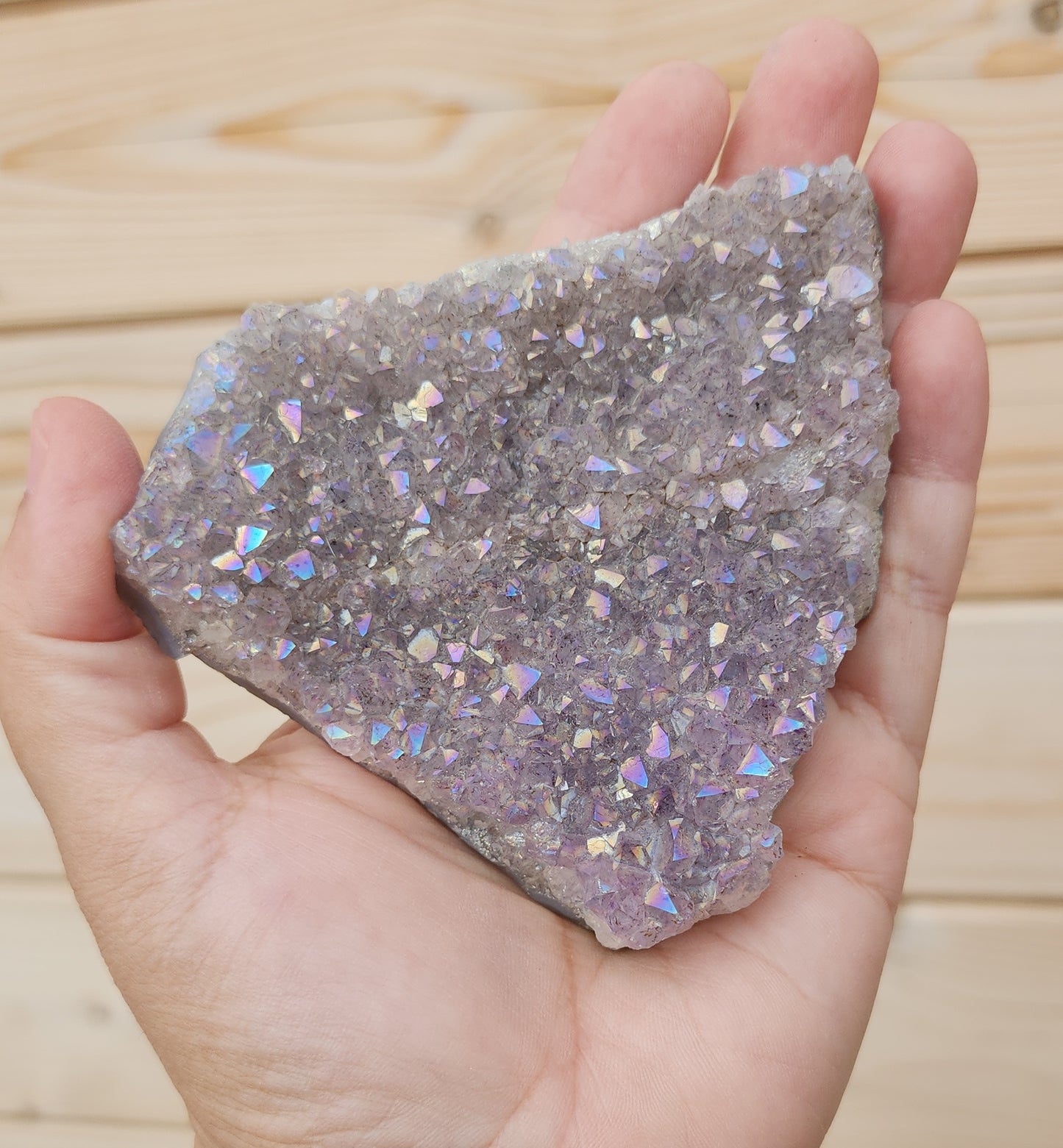 Tanzine Aura Amethyst Cluster